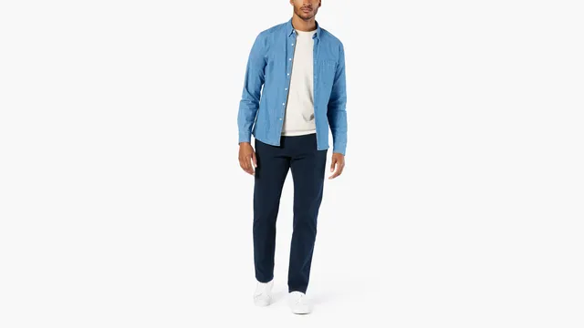 Dockers Ultimate chino homme droit bleu Pembroke stretch