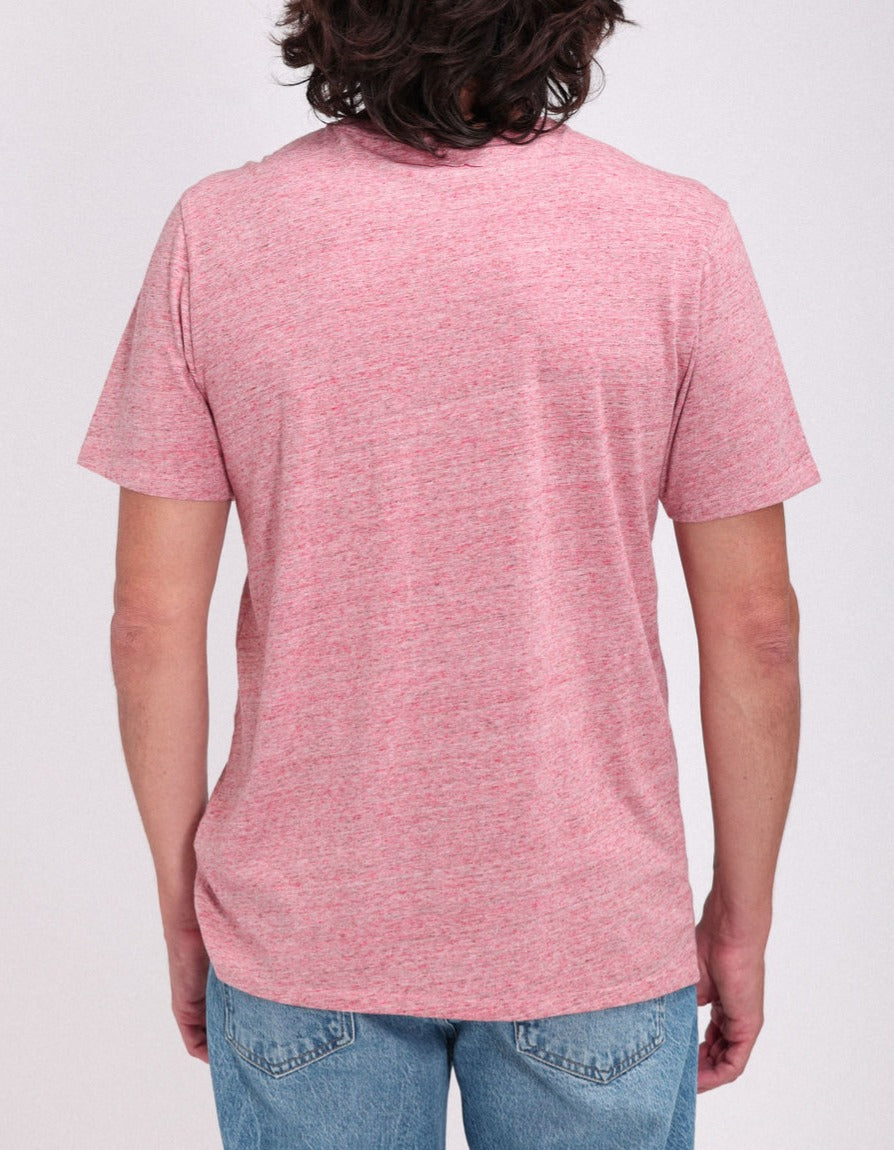 Teddy Smith T-Nark t-shirt chiné rouge corail homme