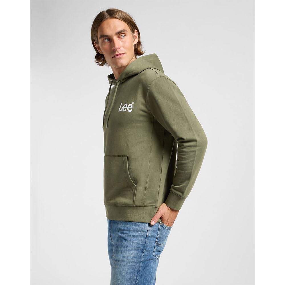Lee Wobbly Hoodie sweat à capuche homme L kaki