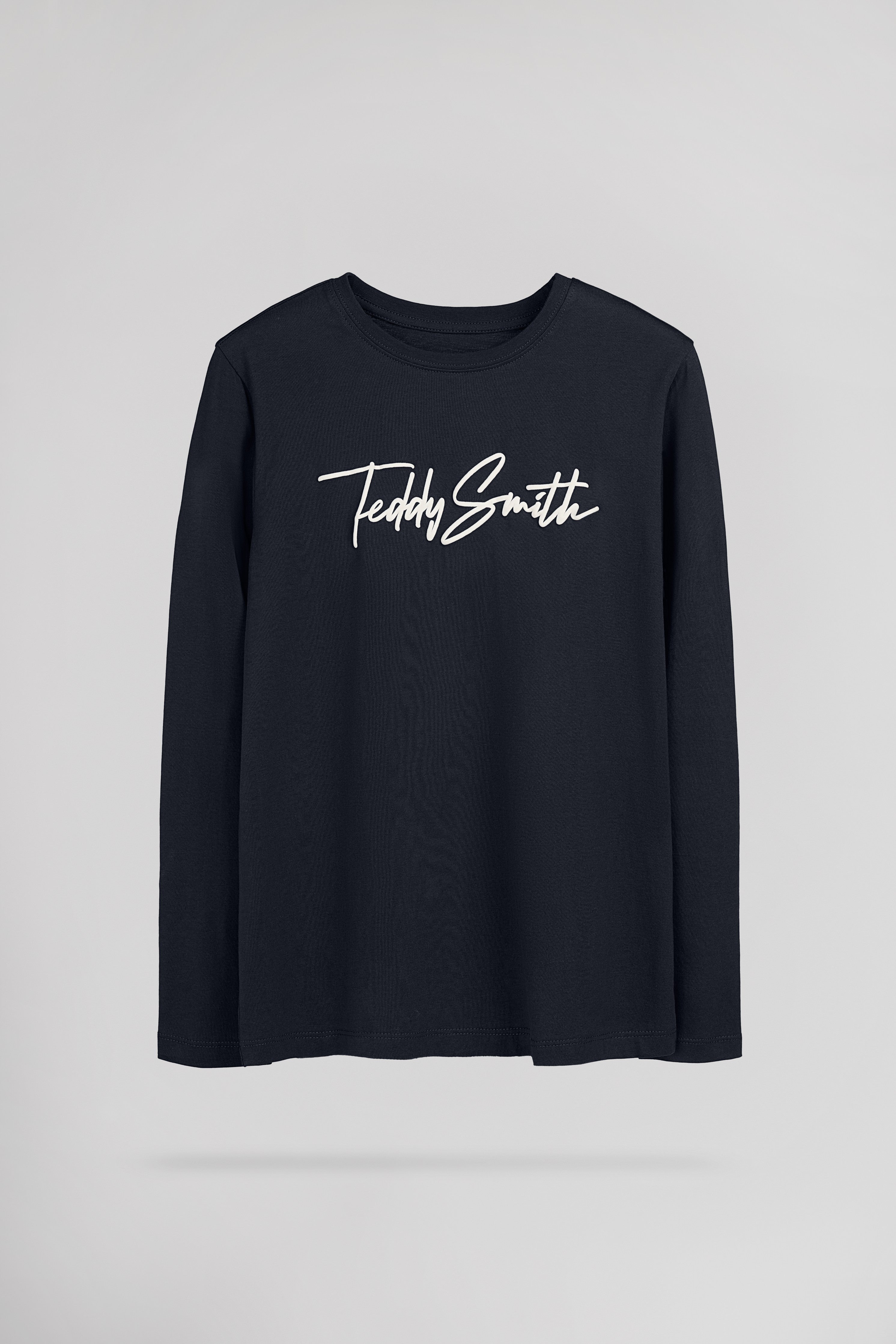 Teddy Smith Evan ML Jr t-shirt garçon bleu marine coton