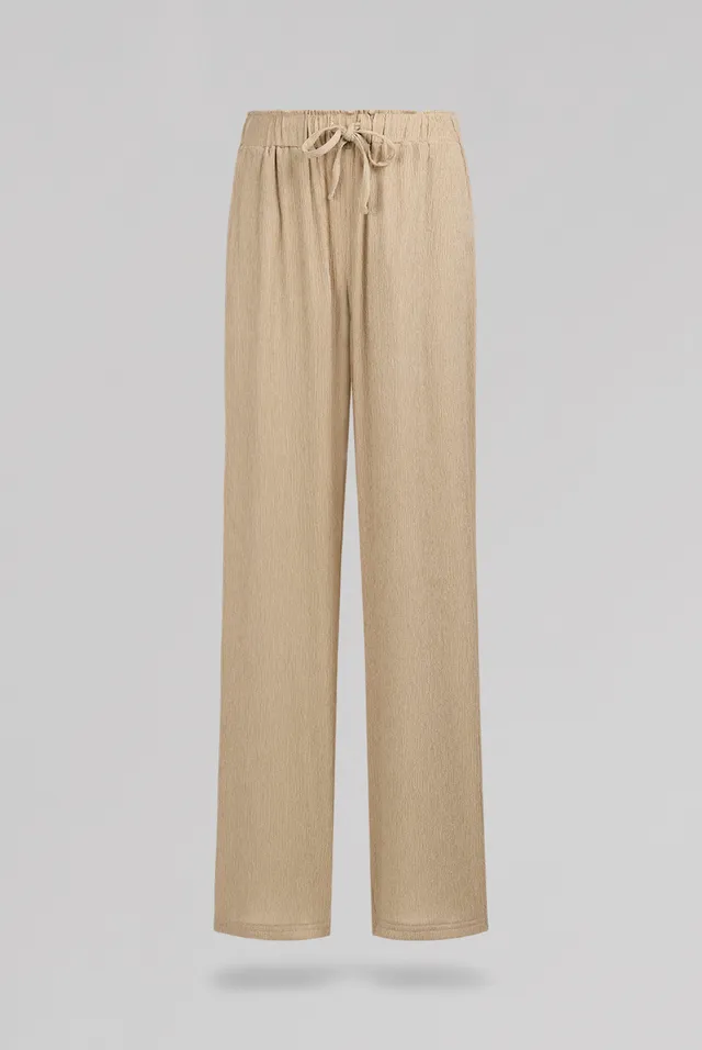 Teddy Smith P-Lynet pantalon large femme beige fluide