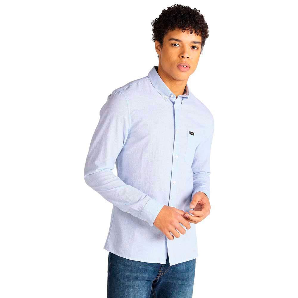 Lee Slim Button Down chemise homme bleu délavé taille L