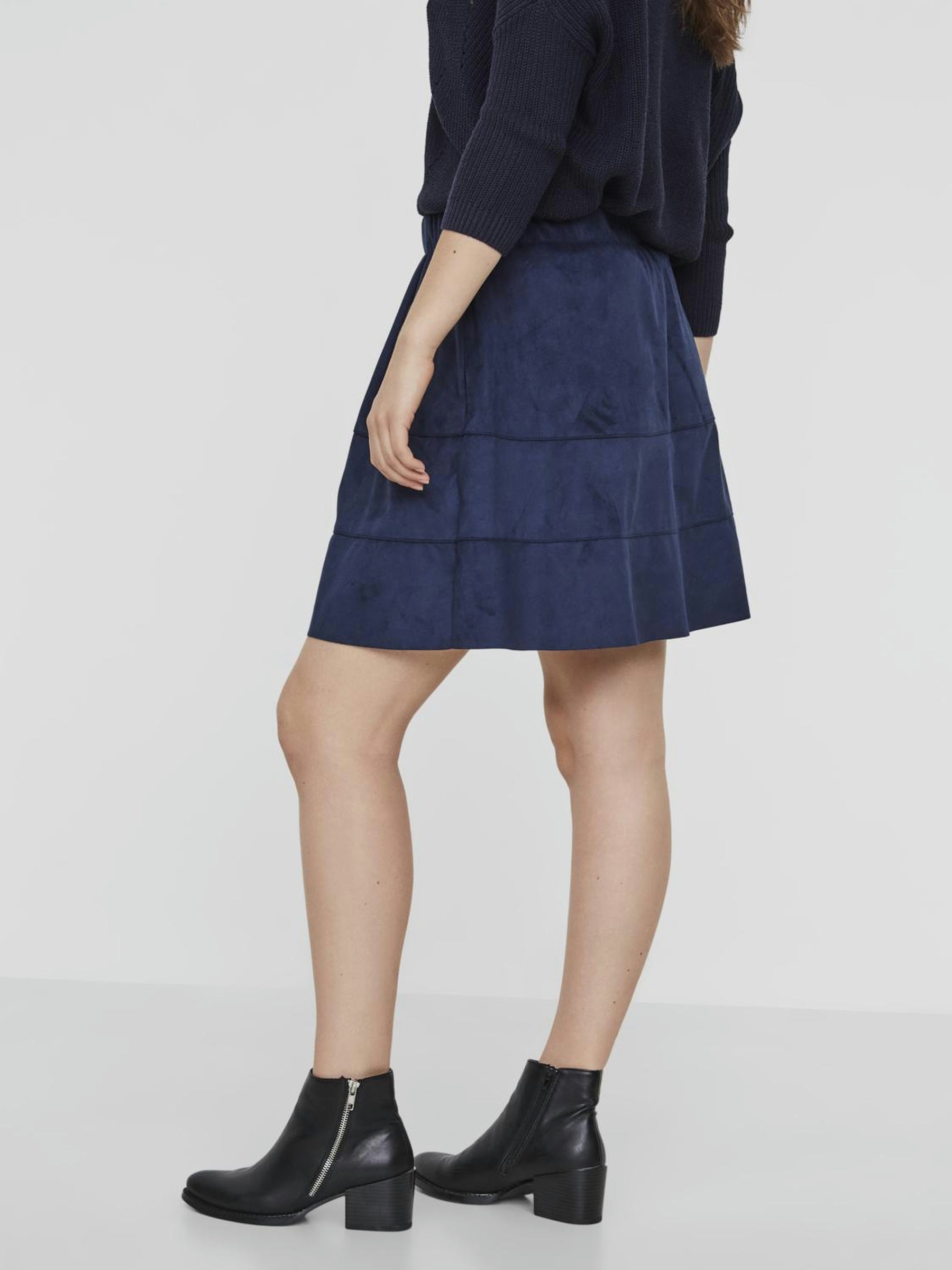Noisy May mini jupe simili daim taille élastique