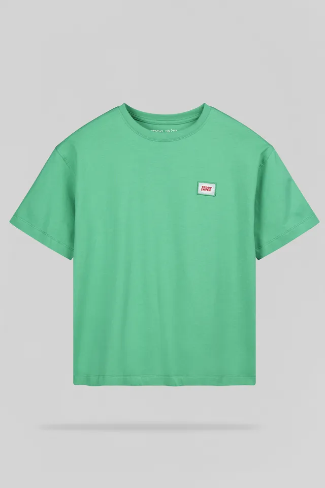 Teddy Smith T-Badge MC JR t-shirt enfant Candy Green badges