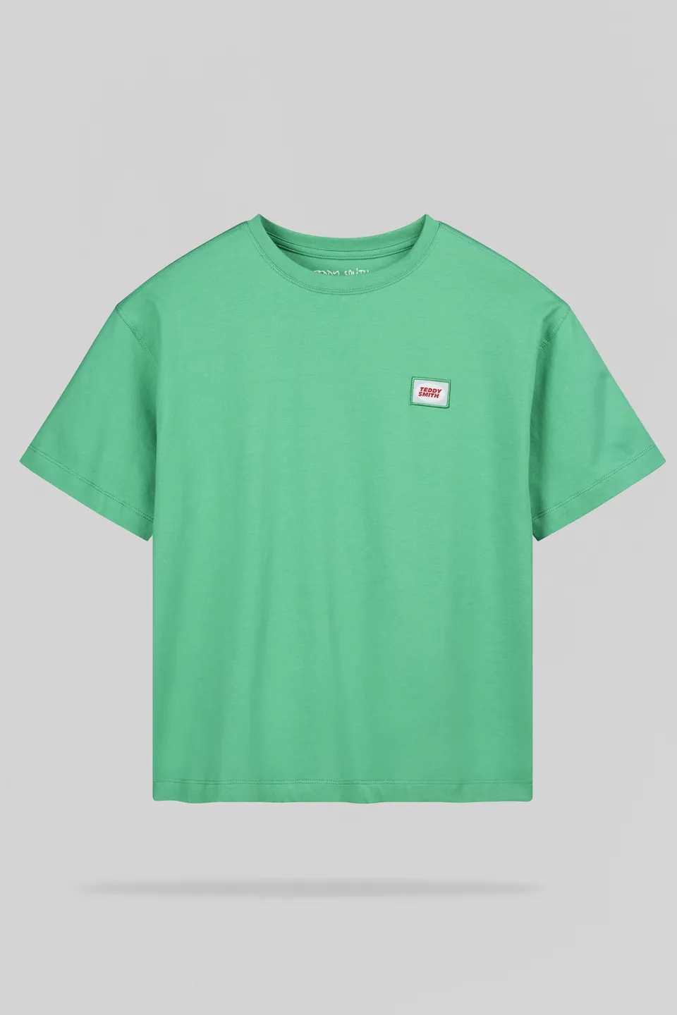 Teddy Smith T-Badge MC JR t-shirt enfant Candy Green badges