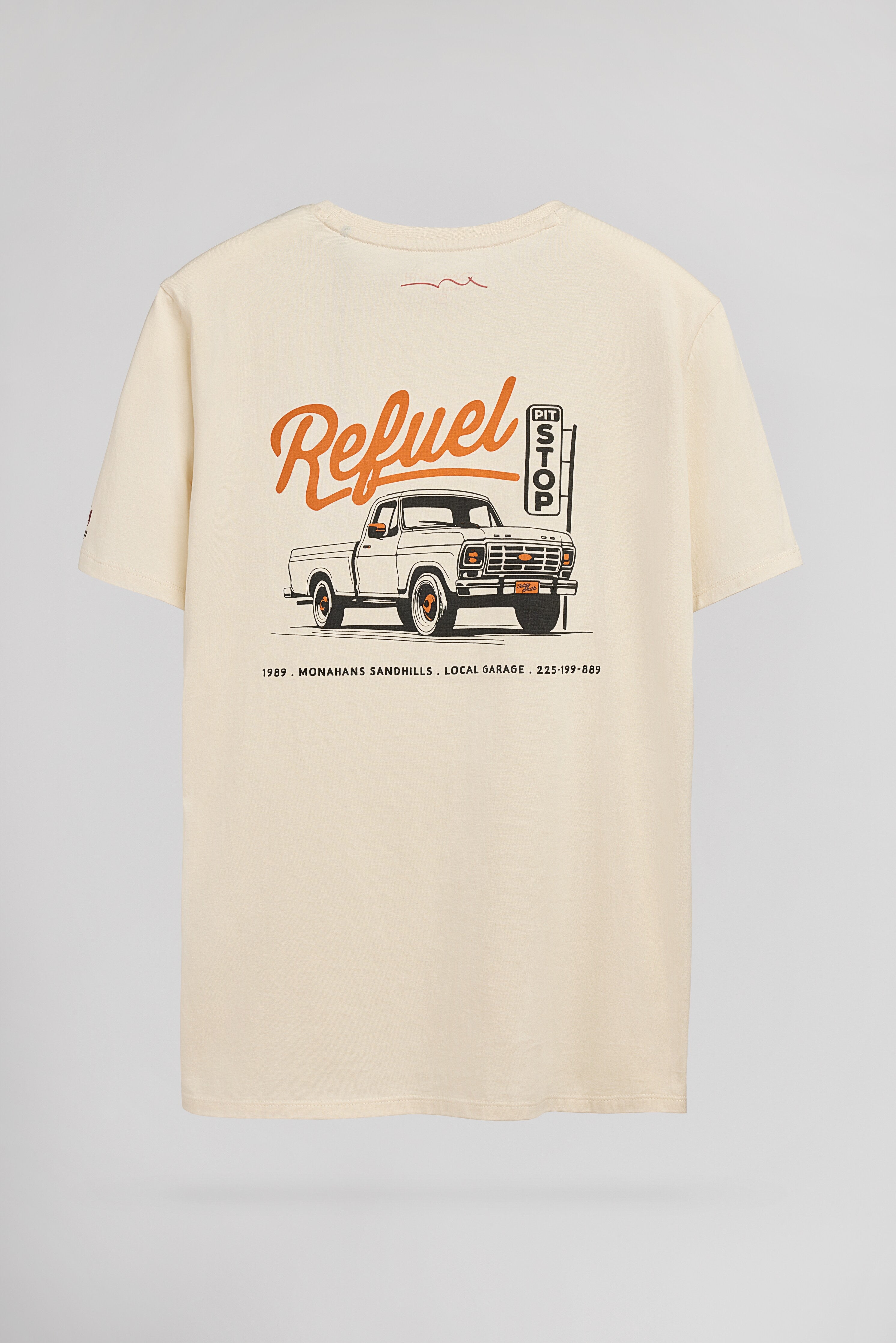 Teddy Smith T-Carser t-shirt cream homme coton