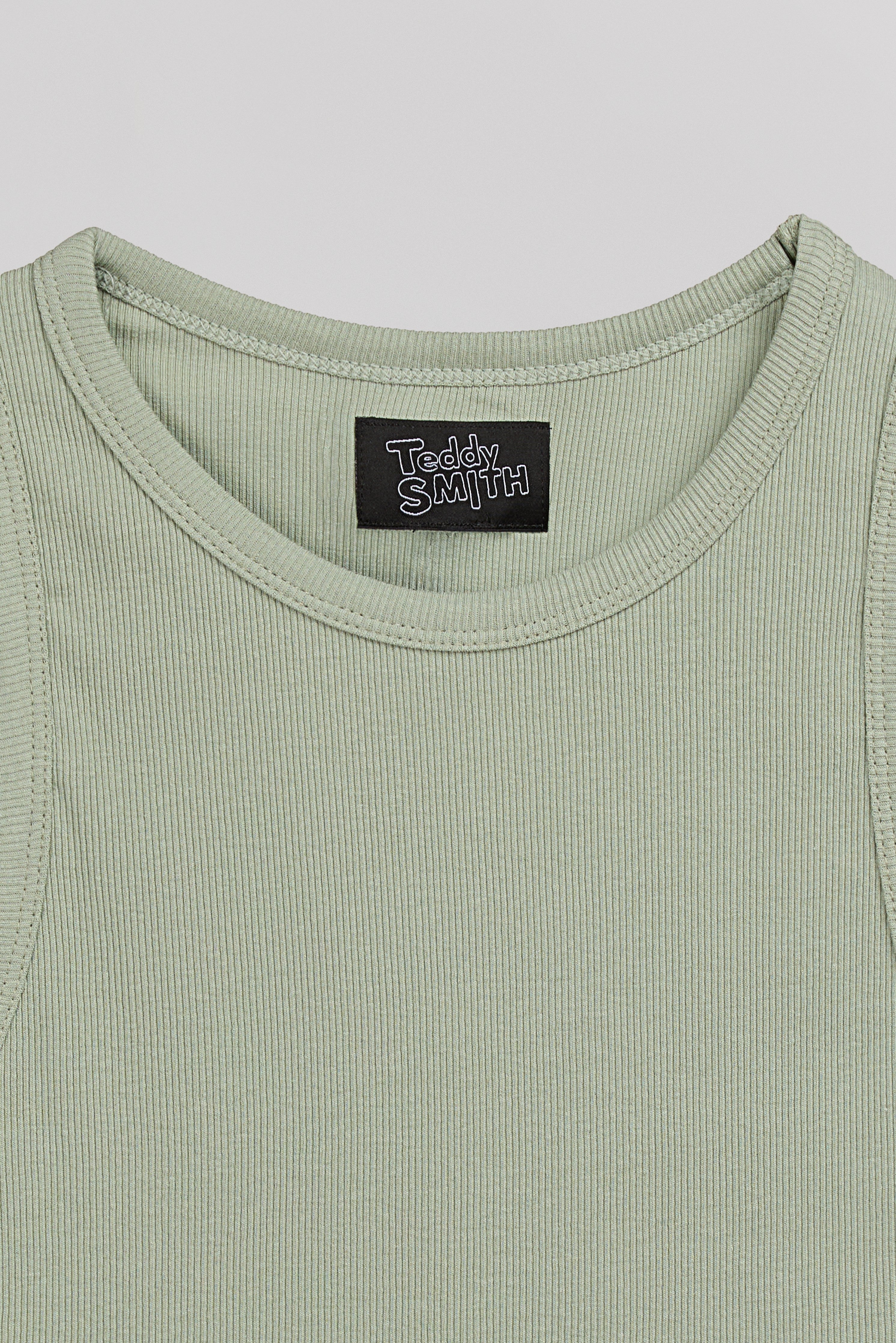 Teddy Smith Deb US Rib débardeur vert iceberg femme