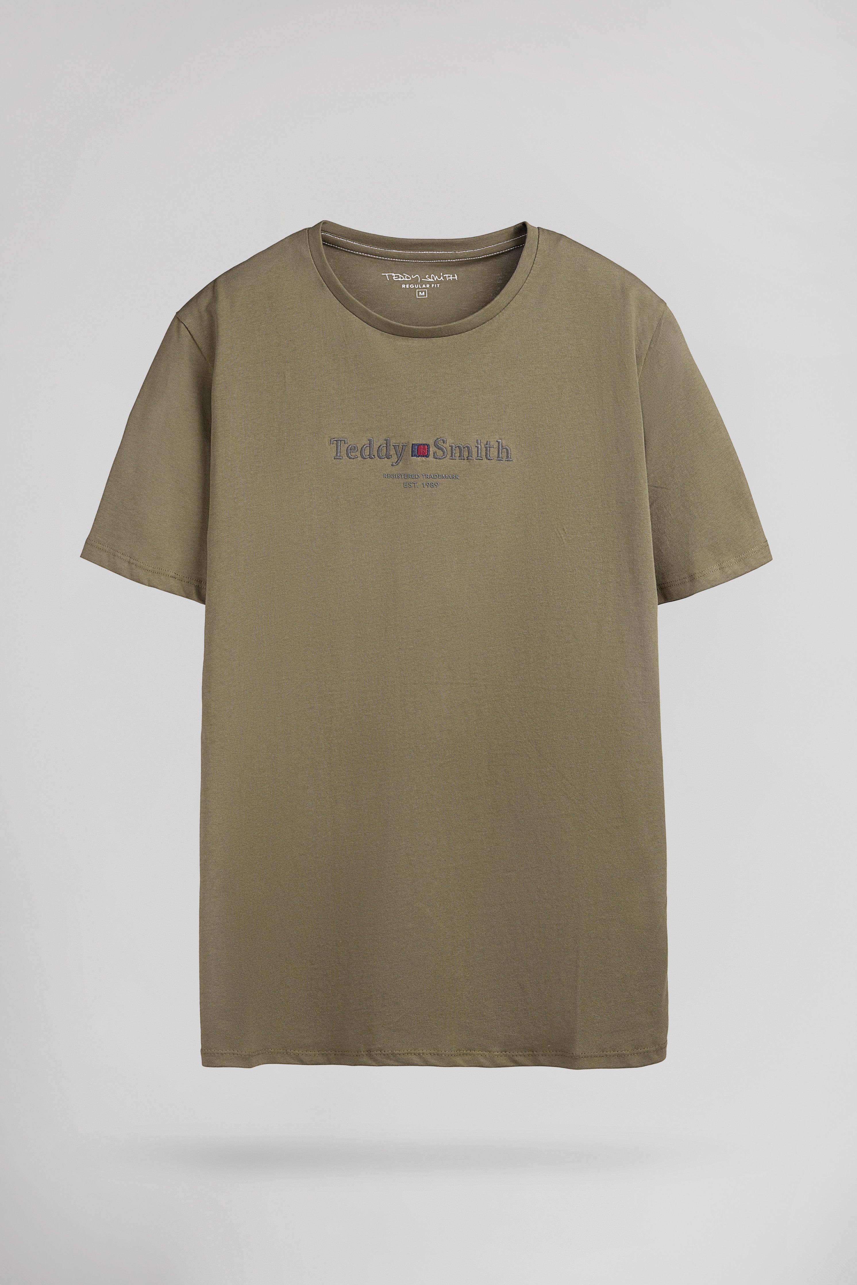 Teddy Smith T-Jim MC t-shirt homme Dusty Kaki coton