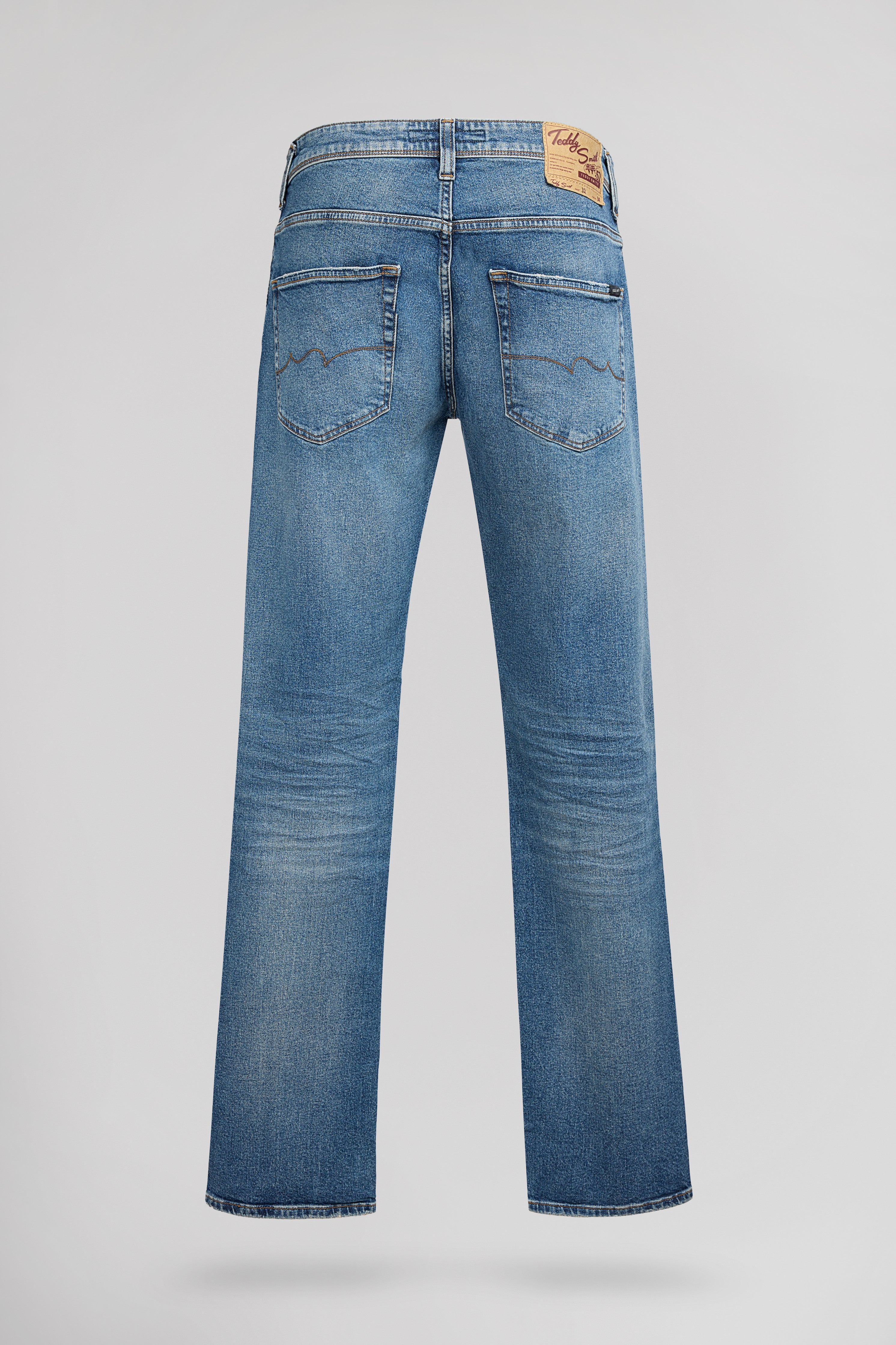 Teddy Smith REG L32 jean droit vintage dark coton