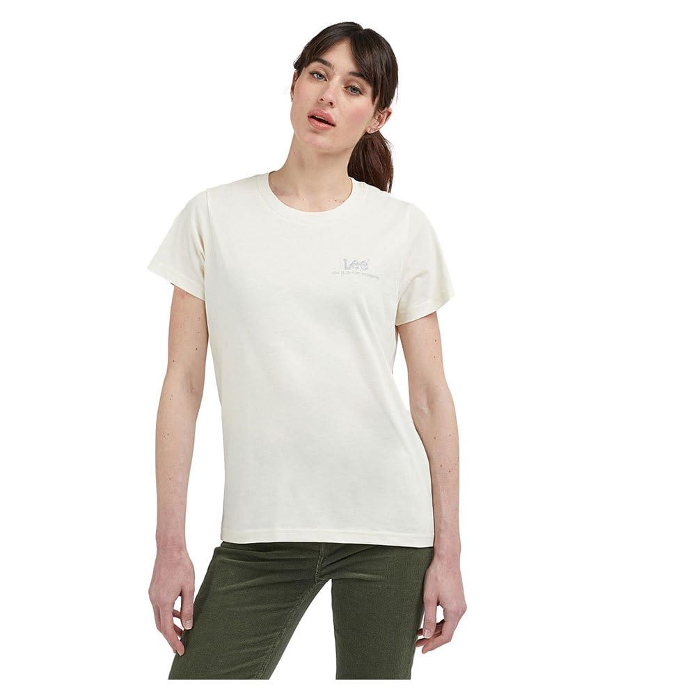 Lee Small Logo Tee T-shirt Femme lilas coton