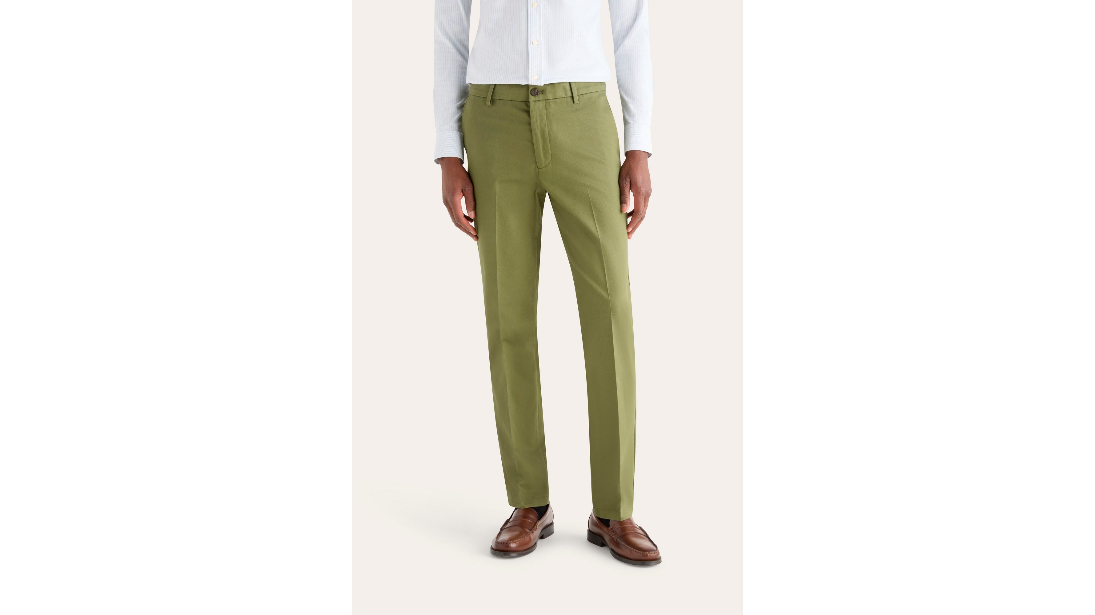 Dockers Signature pantalon homme vert slim anti-taches