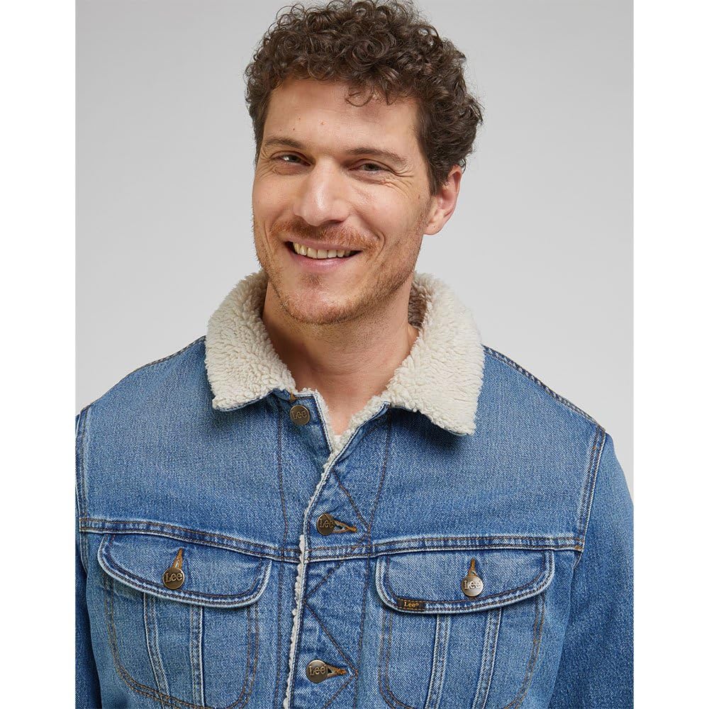 Lee Sherpa Jacket Veste homme bleu vrai bleu taille S