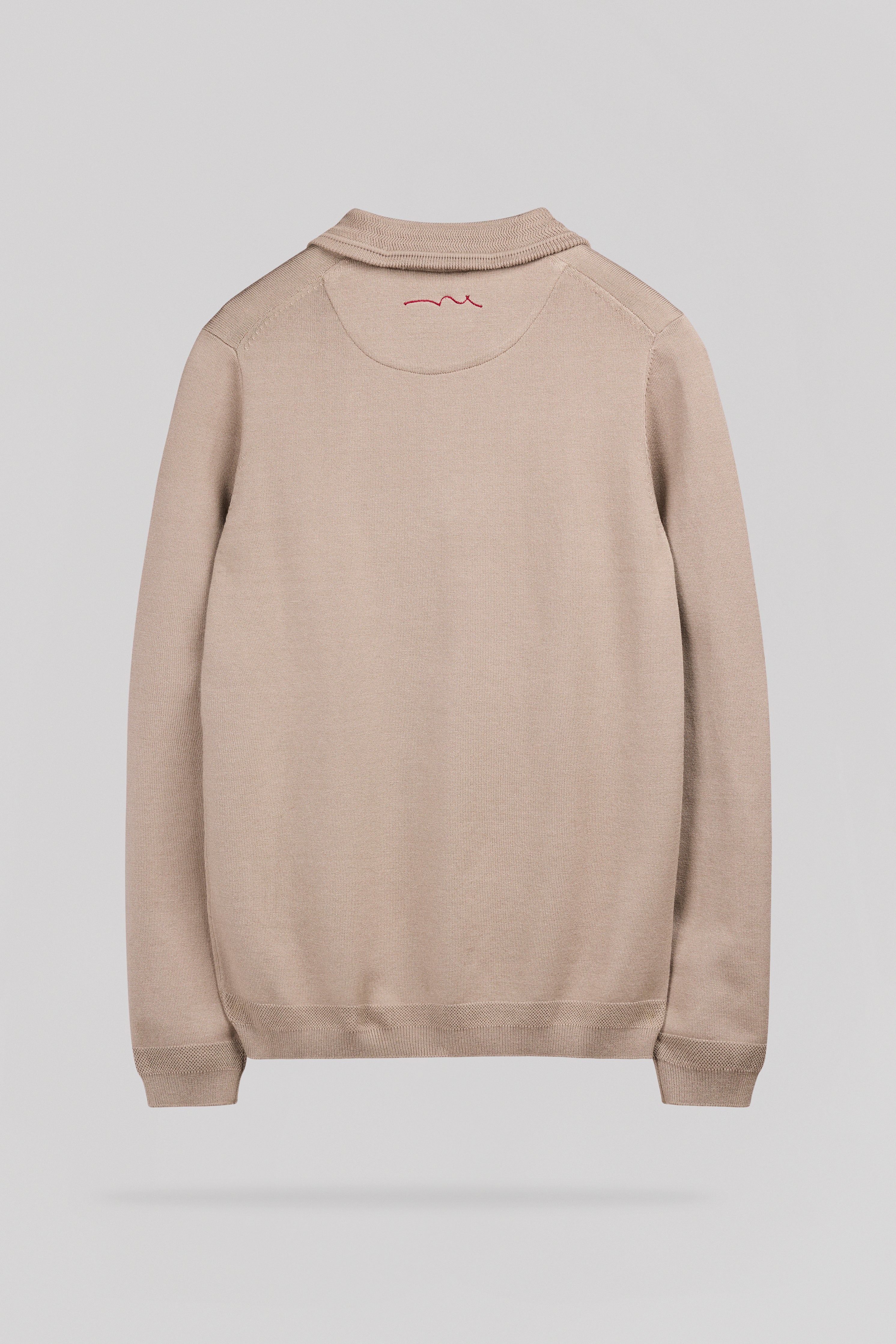 Teddy Smith P-Marty 2 pull col montant zippé Wolf Beige