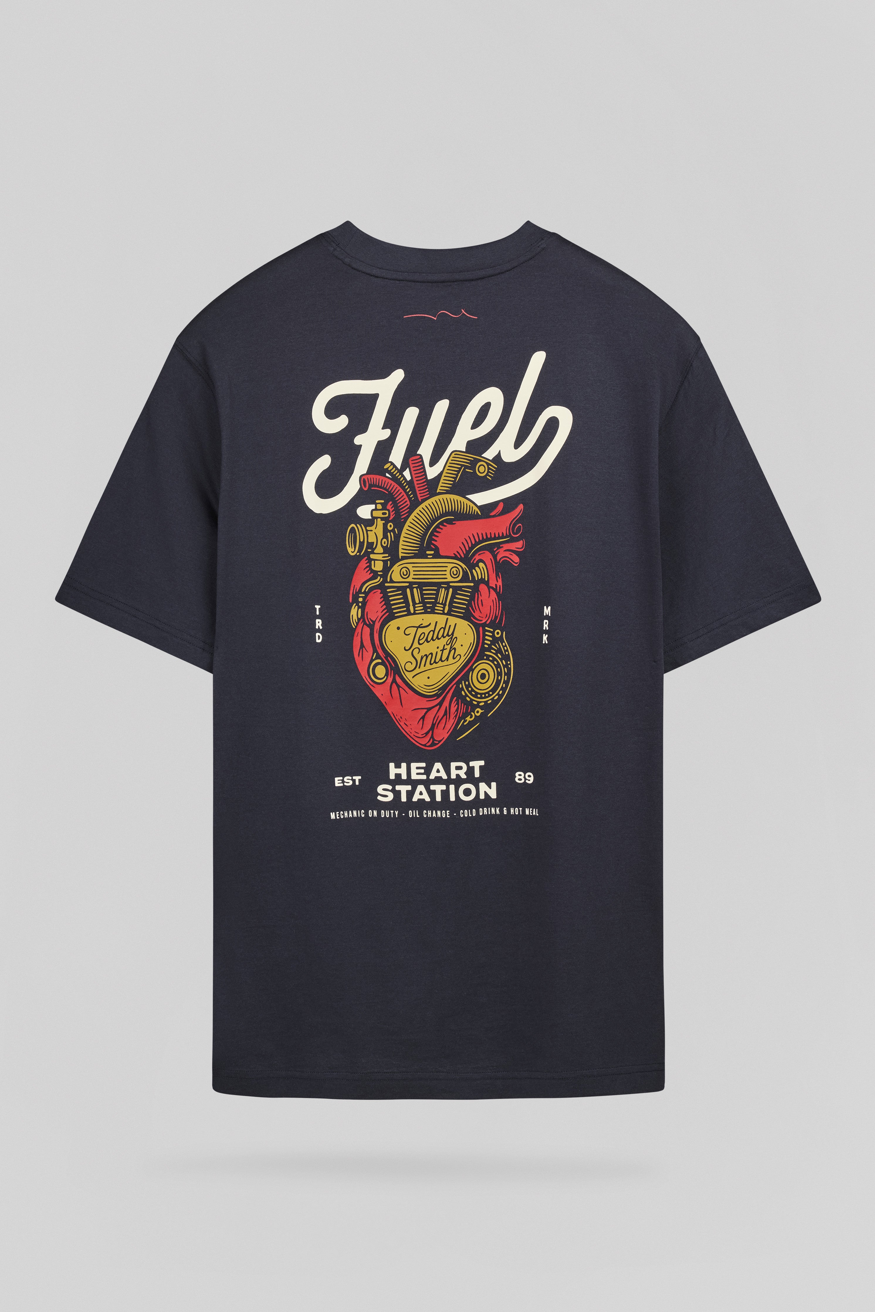 Teddy Smith T-Motorheat MC t-shirt loose bleu marine