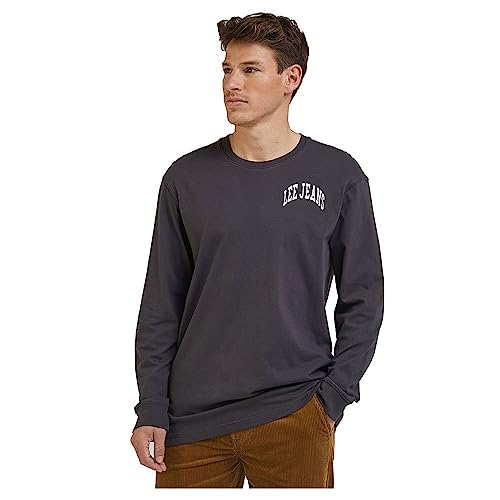 Lee Varsity Tee T-Shirt Homme Bleu Manches Longues