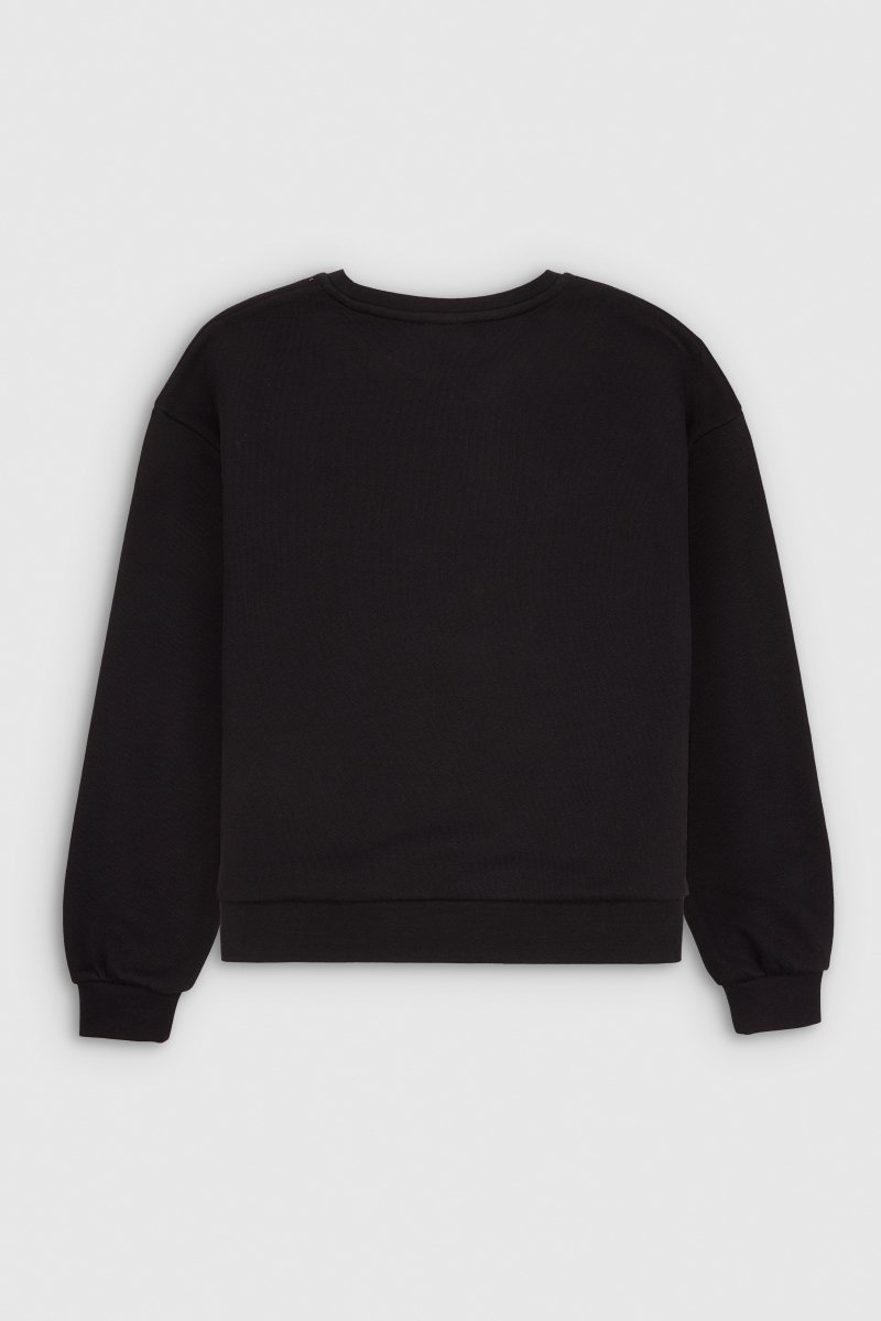 Teddy Smith S-Jade sweat col rond noir femme