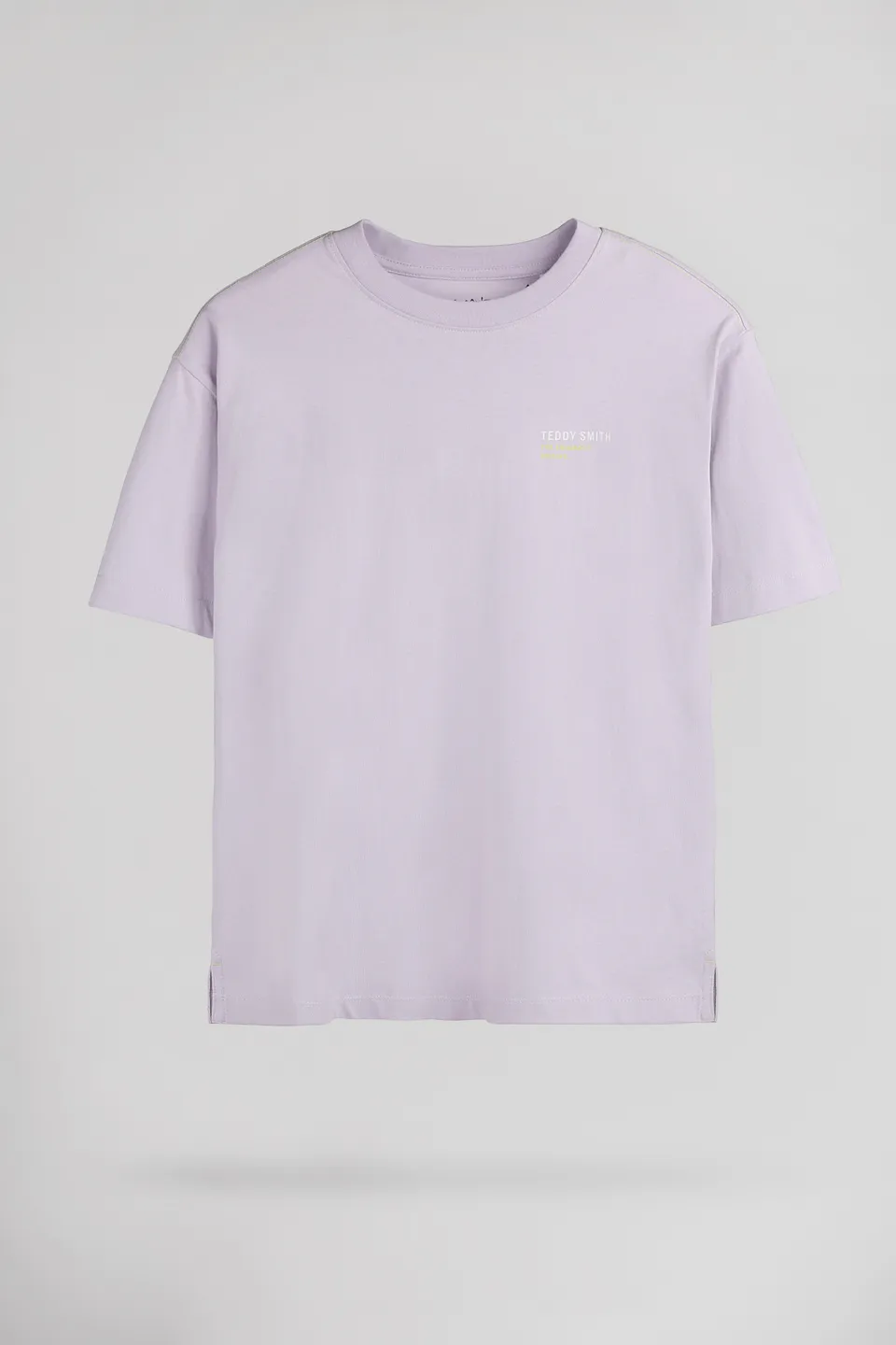 Teddy Smith T-Diego MC JR t-shirt lavande garcon coton