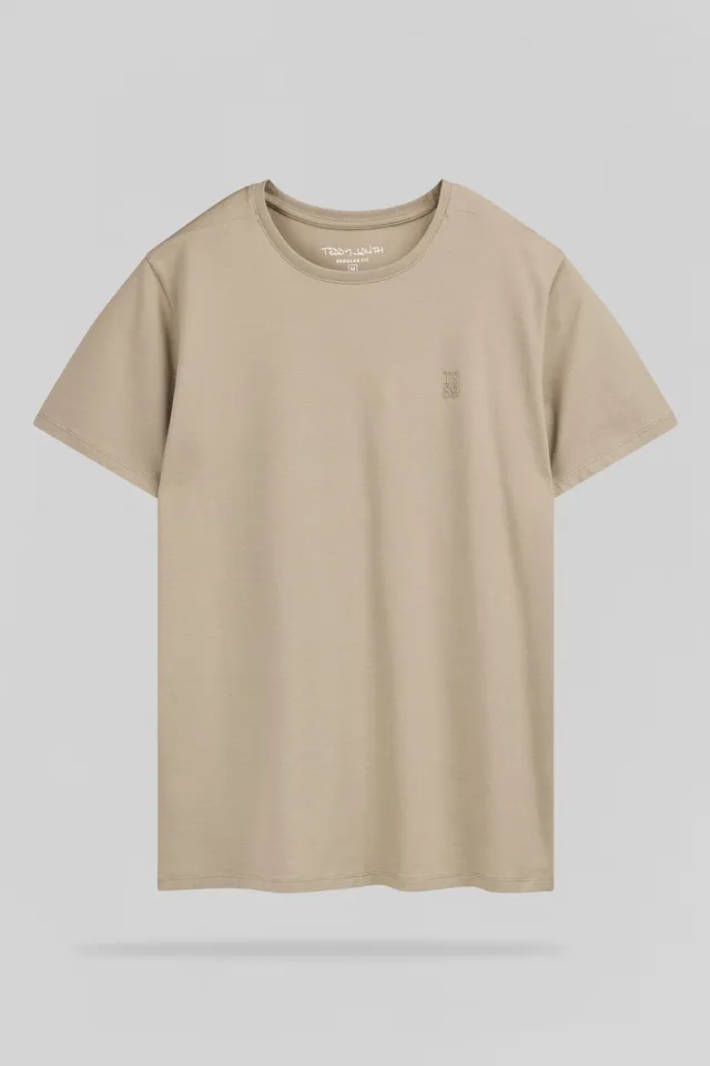 Teddy Smith T-Telo MC Wolf Beige t-shirt beige uni