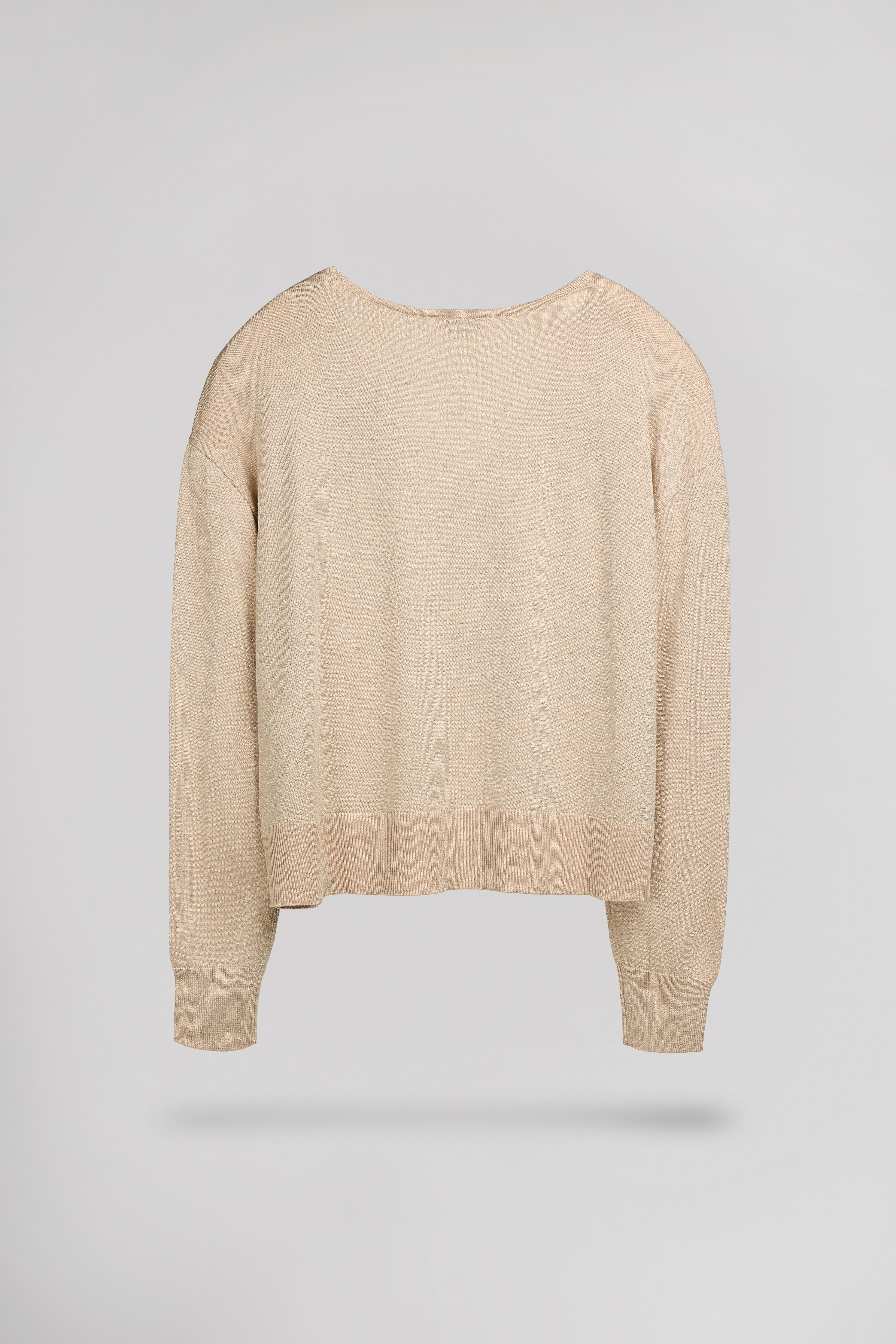 Teddy Smith P-Lizie pull grain de sable col V lurex