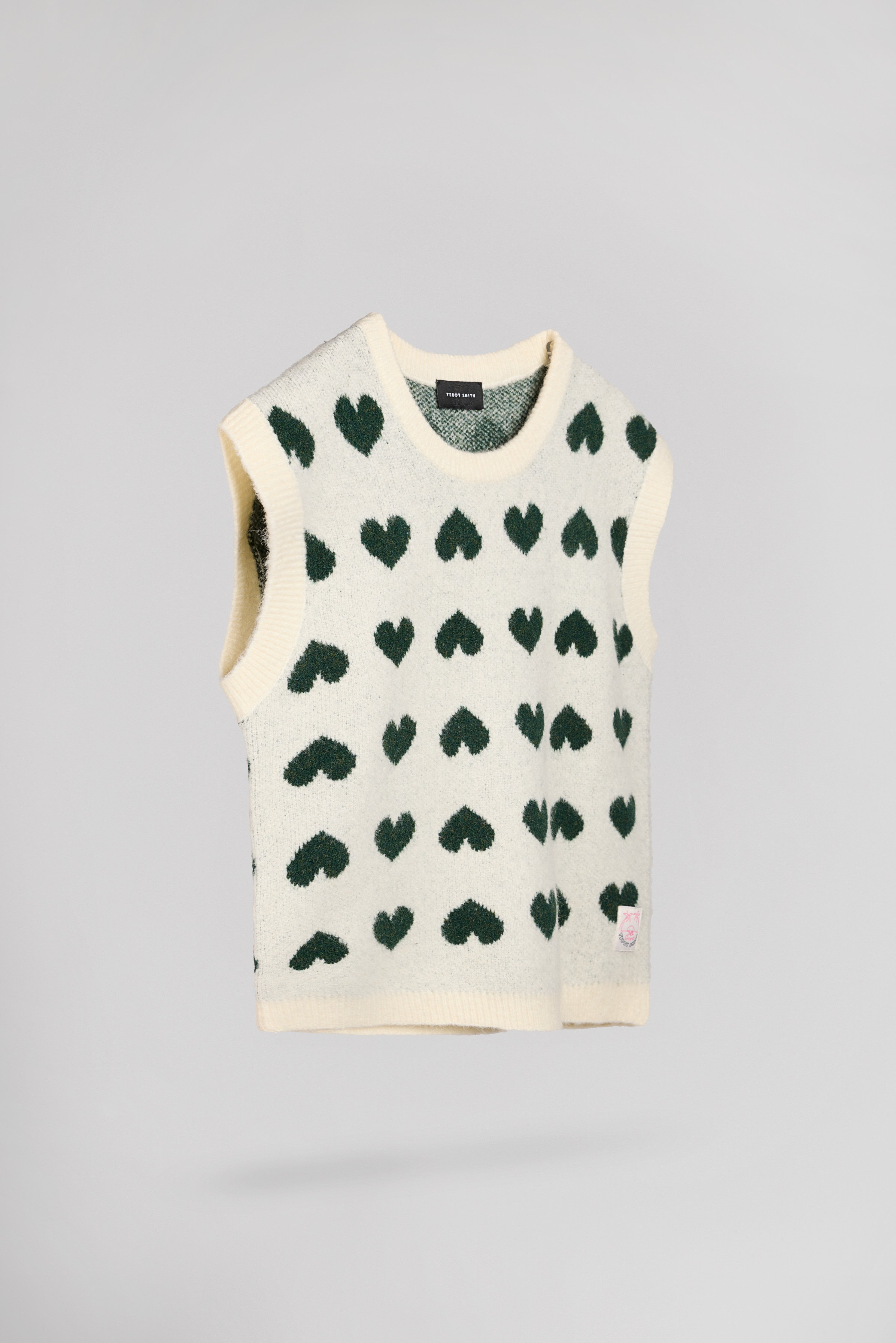 Teddy Smith P-Jacky JR pull cœur blanc fille