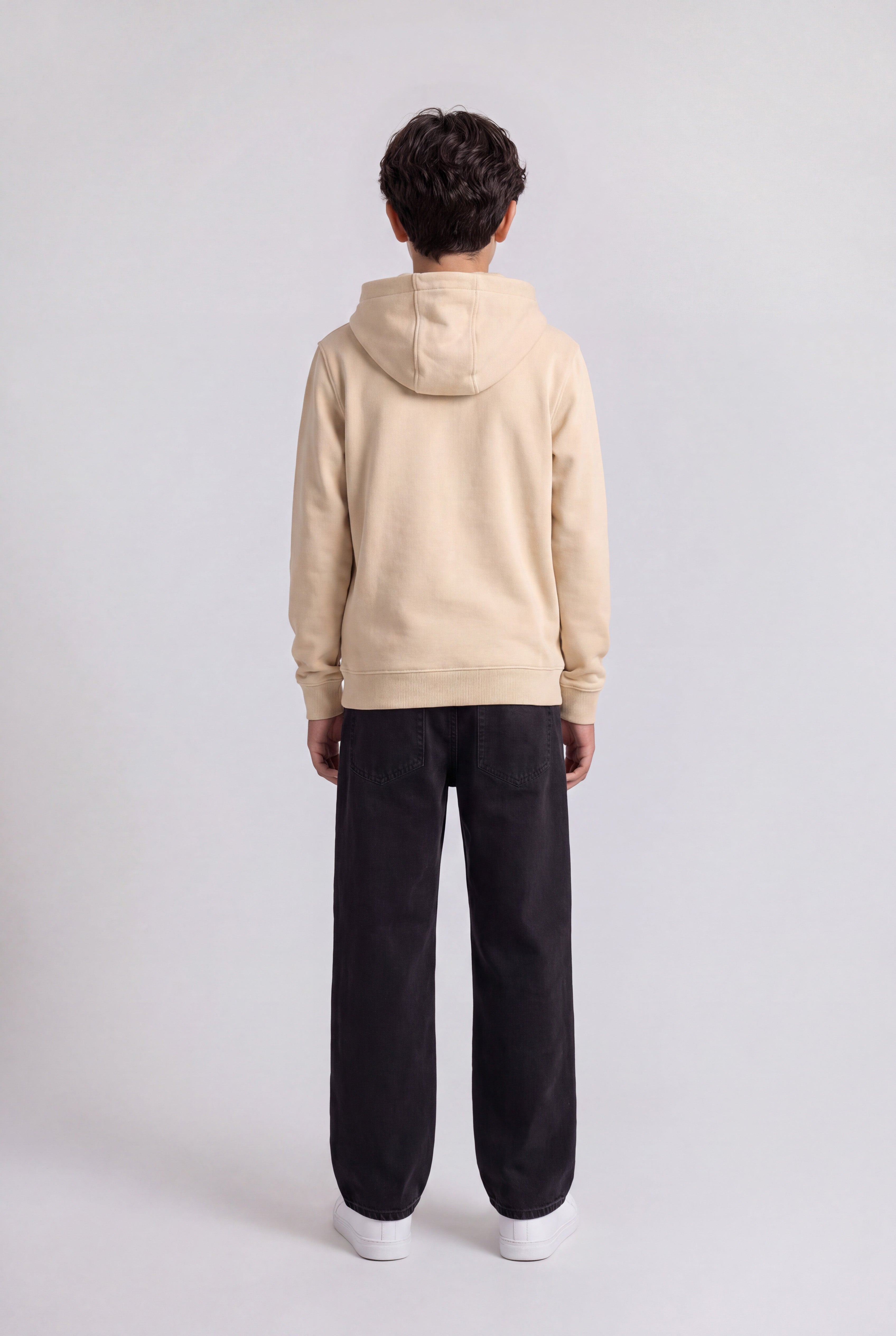 Teddy Smith S-Evry Hoody JR sweat beige clair coton