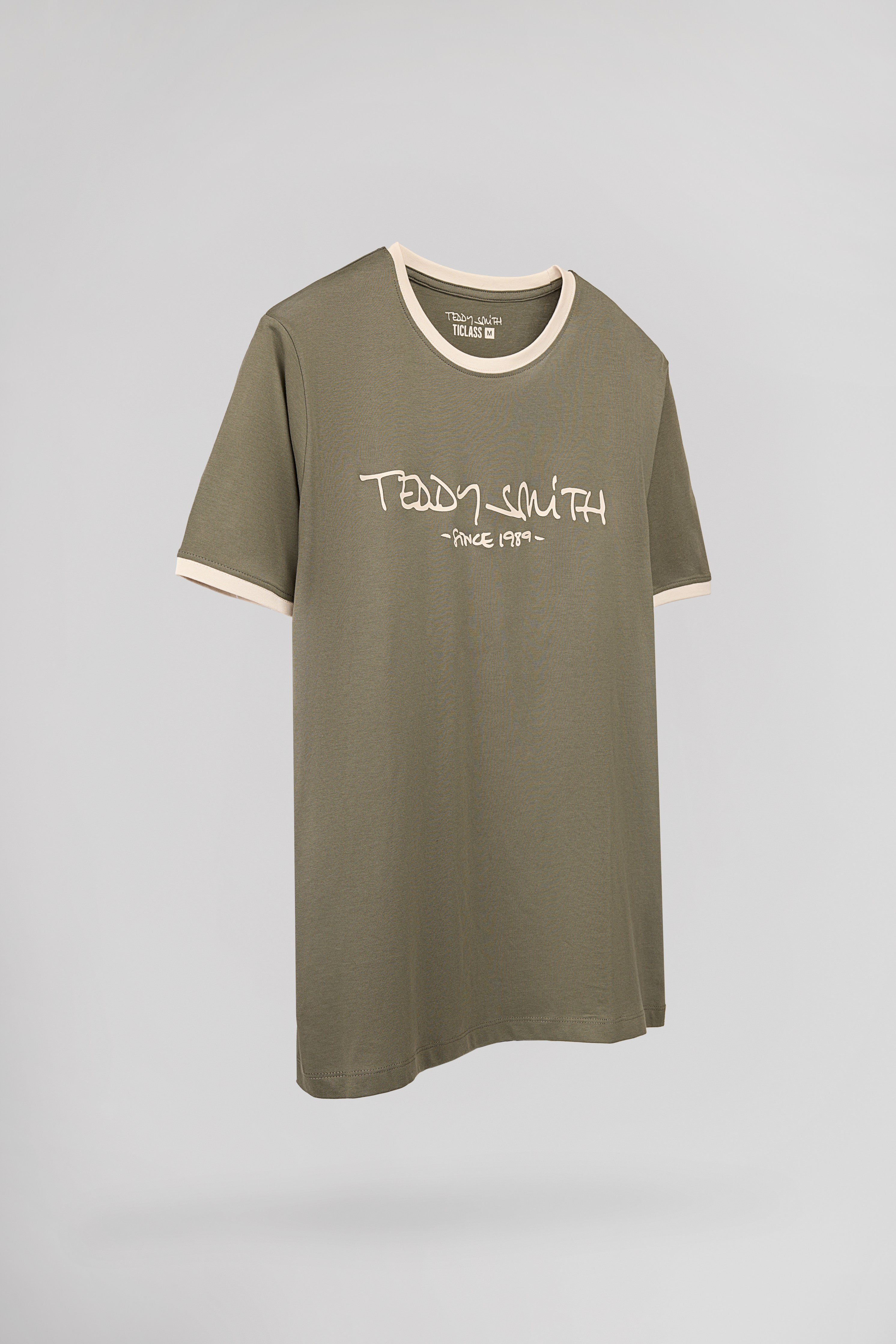 Teddy Smith Ticlass t-shirt homme dusty kaki coton