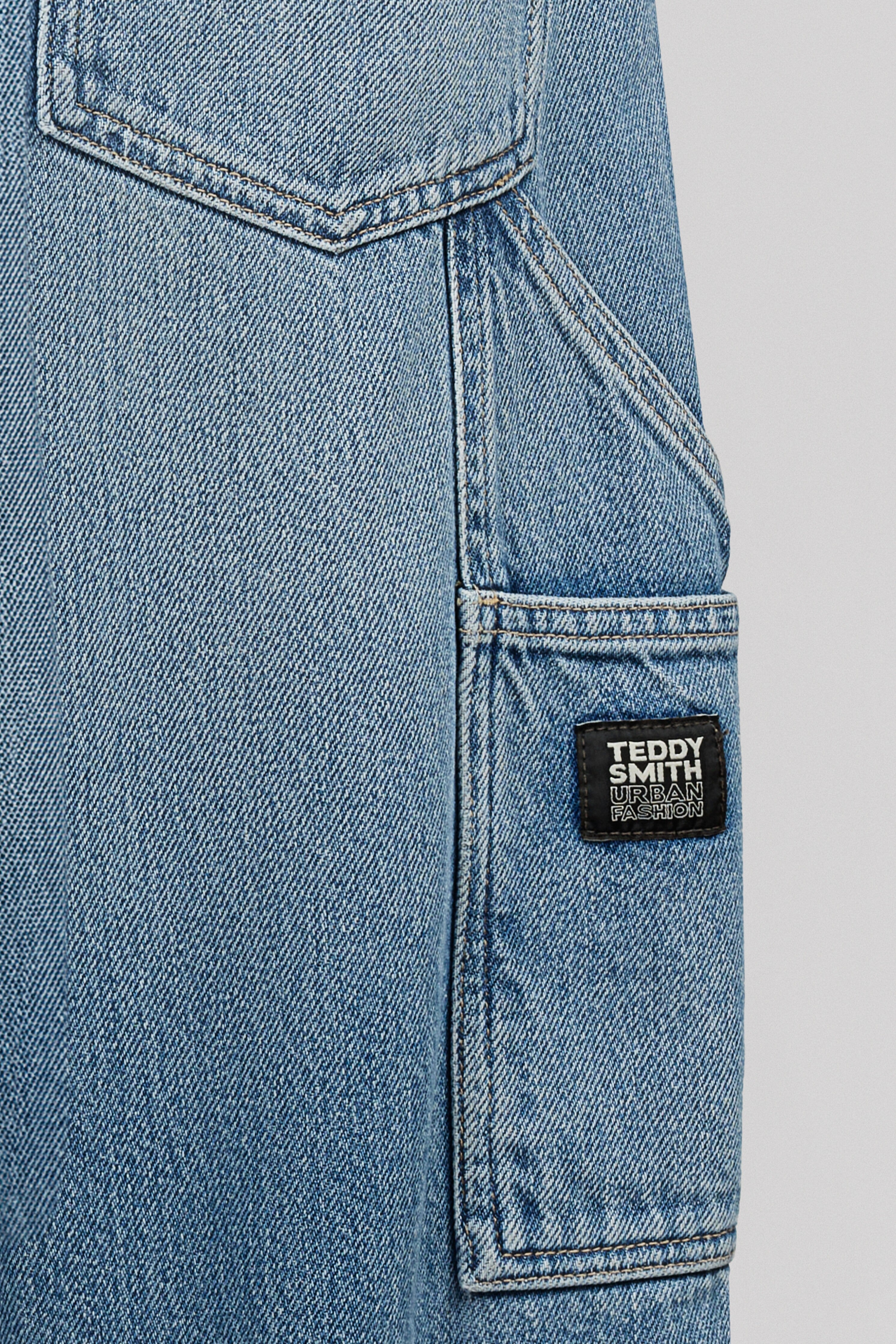 Teddy Smith Carpenter Used jean droit bleu vintage homme