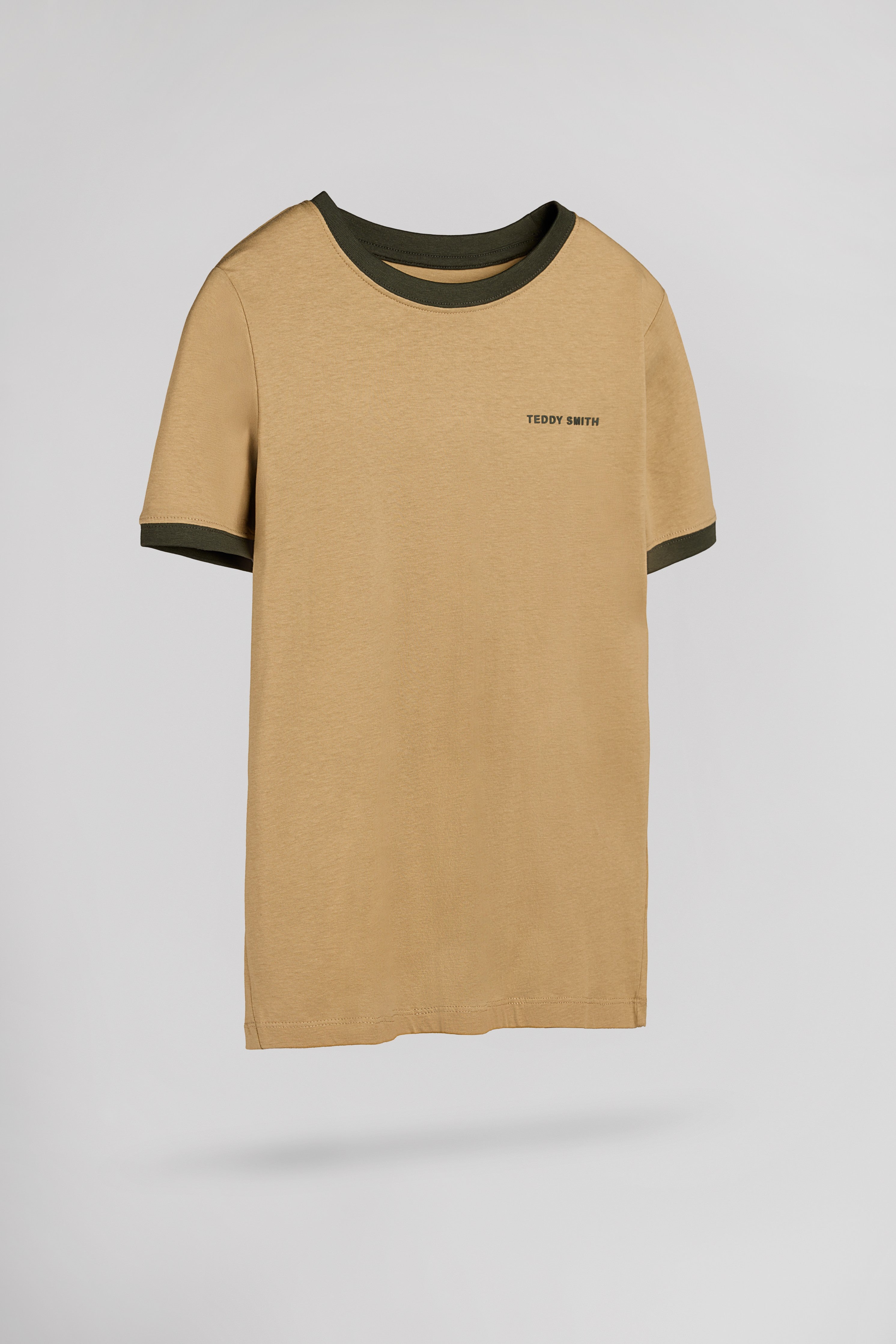 Teddy Smith The Tee 2 R MC JR t-shirt coton beige garçon