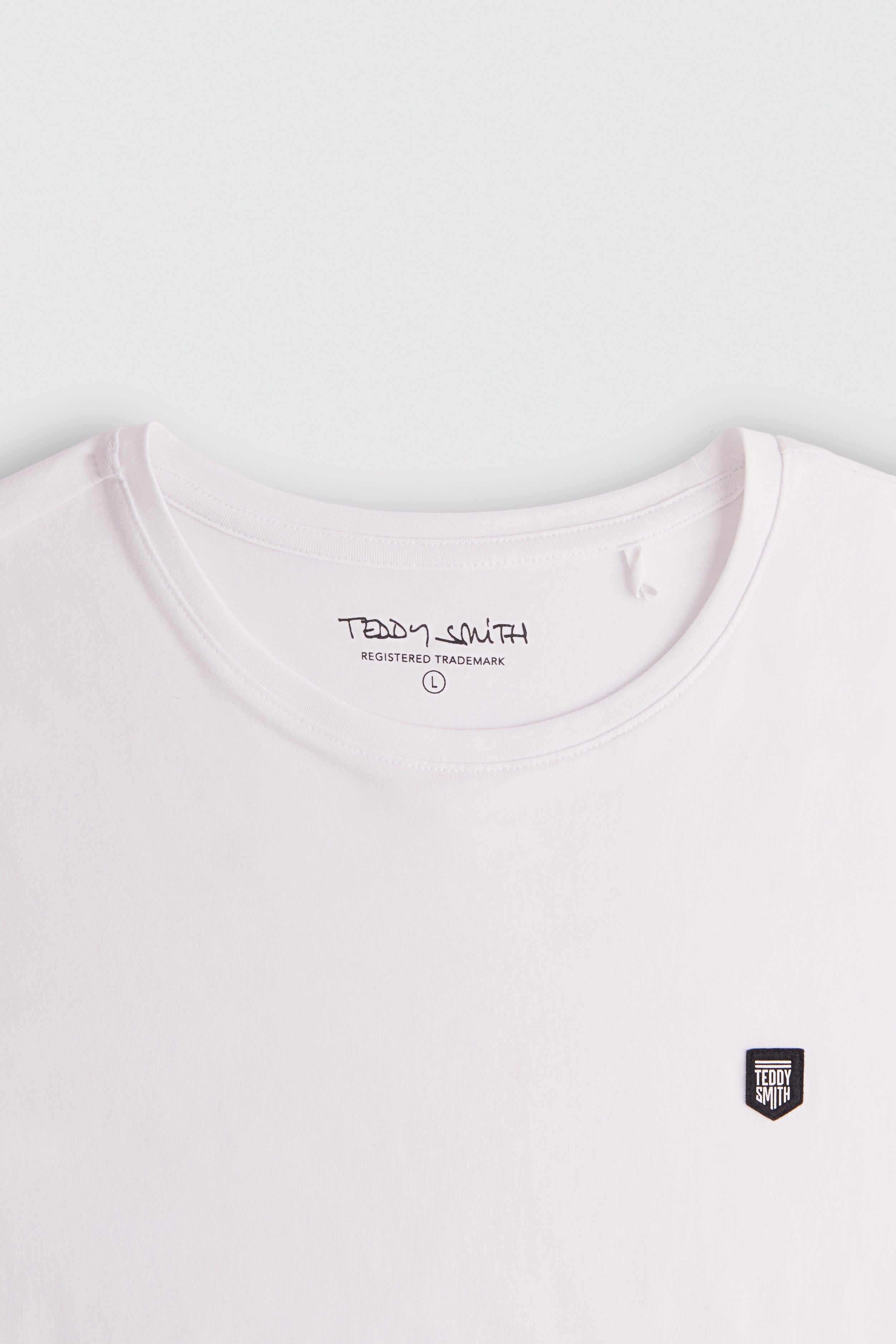 Teddy Smith T-Taho t-shirt blanc col rond homme