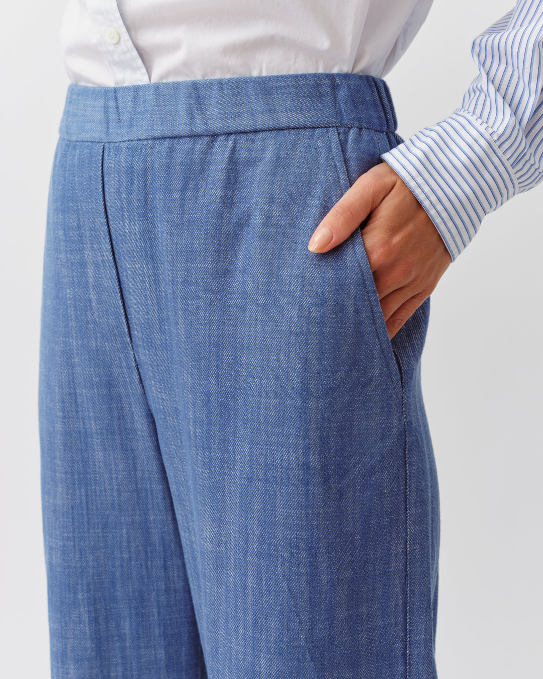 DIEGA Pantero pantalon bleu coupe droite