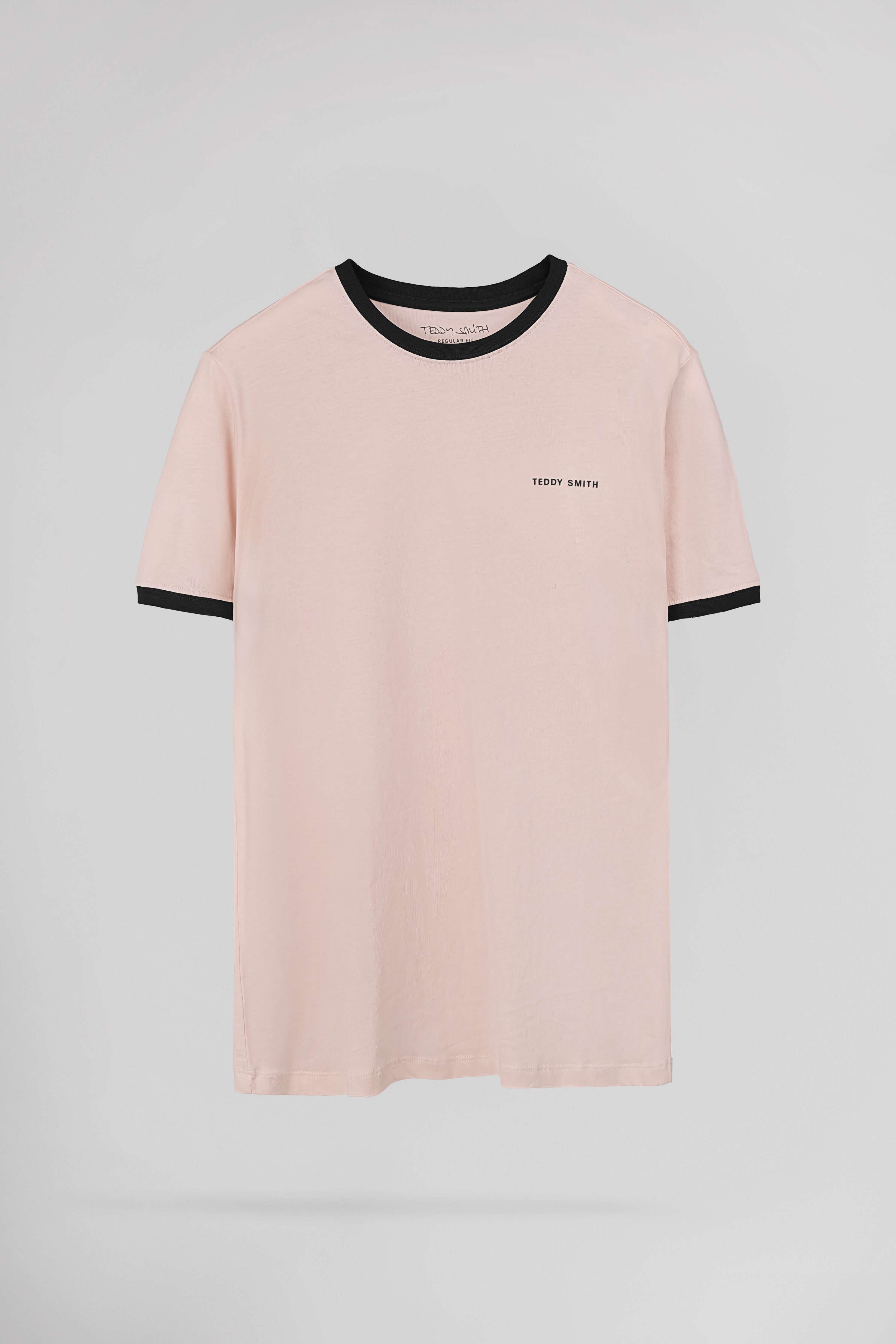 Teddy Smith The-Tee 2 R MC t-shirt homme rose pastel coton
