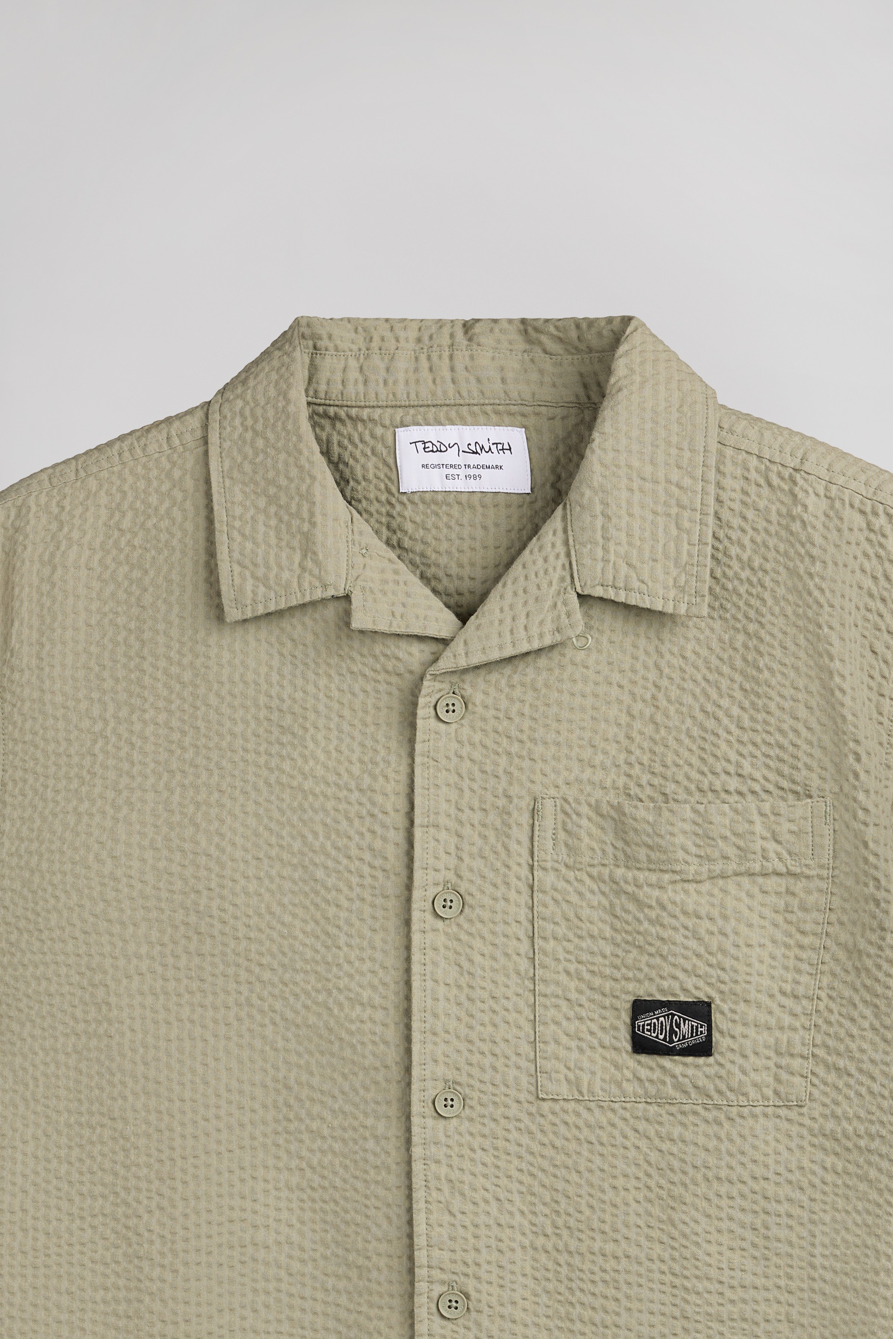 Teddy Smith C-Kyo chemise garçon kaki délavé