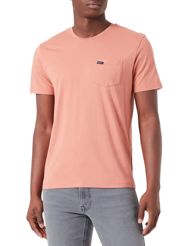 Lee Poche t-shirt homme S rouille coton