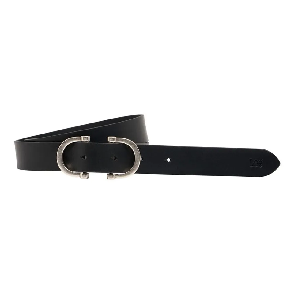 Lee Double Clasp Belt ceinture femme cuir noir taille 80