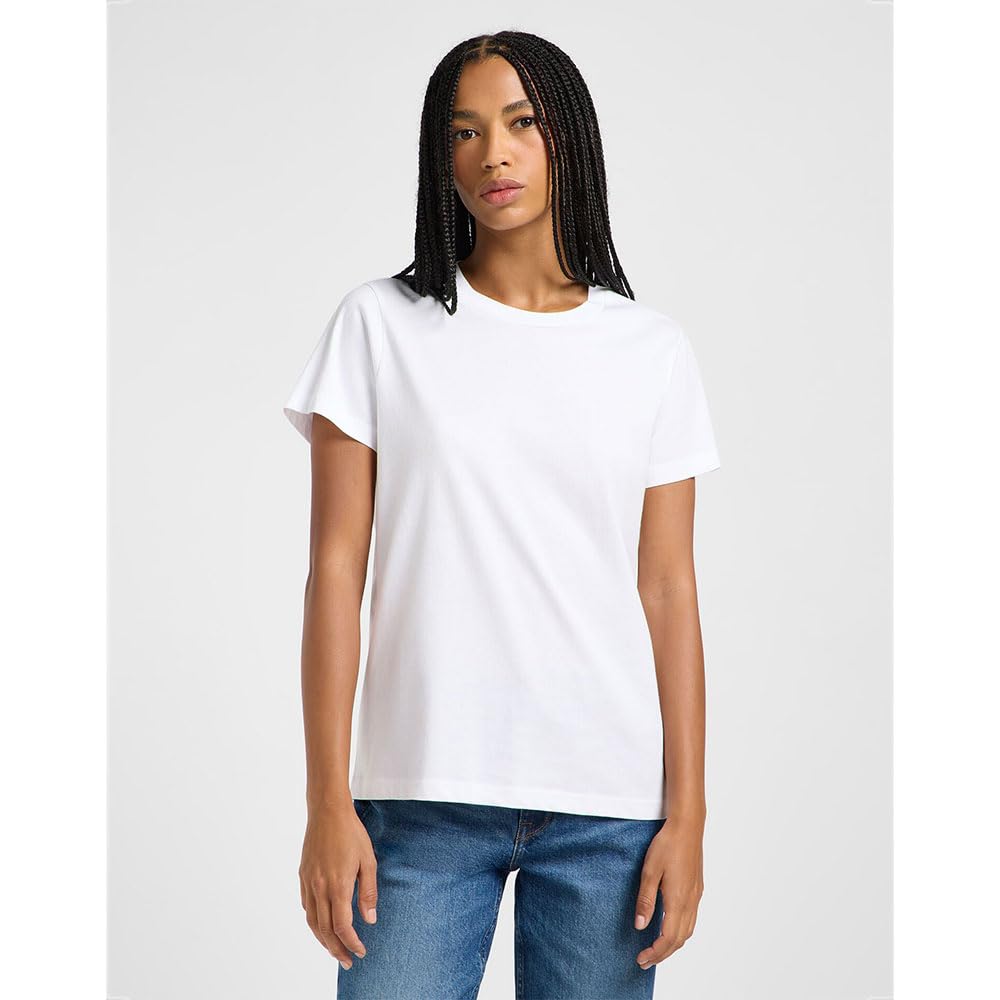 Lee SS Crew Twinpack lot 2 t-shirts femme XL noir blanc