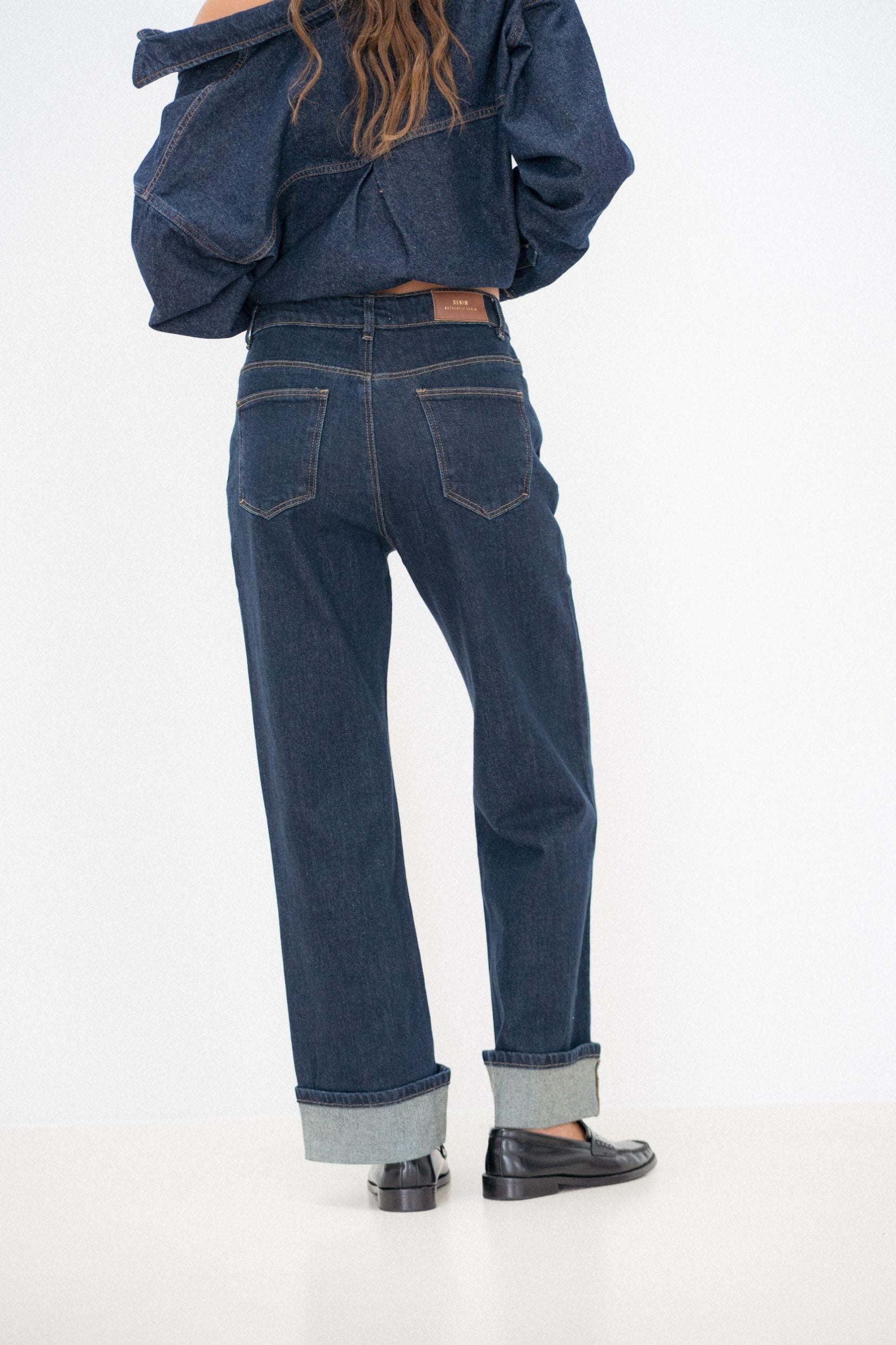Maison Onado Haily jean droit brut foncé revers