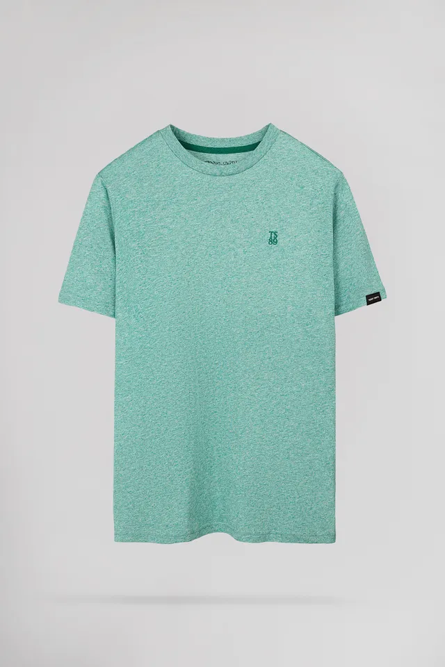 Teddy Smith T-Narvik MC t-shirt vert chiné coton