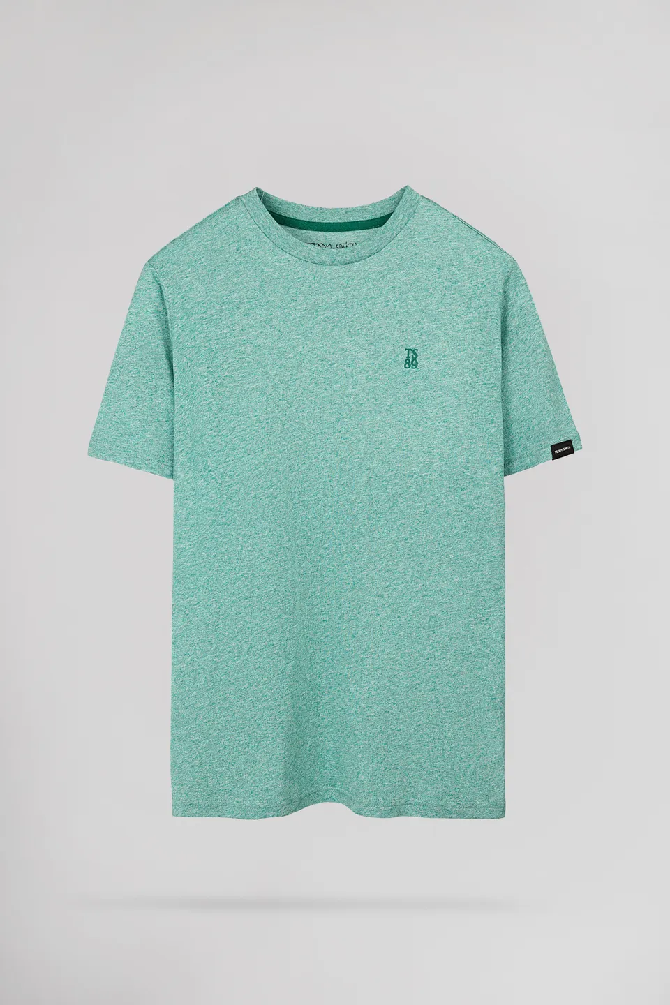 Teddy Smith T-Narvik MC t-shirt vert chiné coton