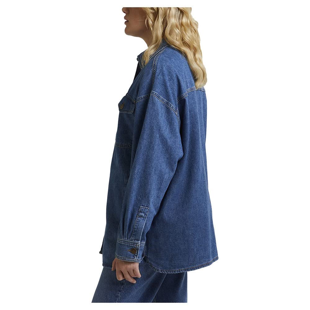 Lee Shacket veste-chemise femme XL Hazy Indigo denim léger