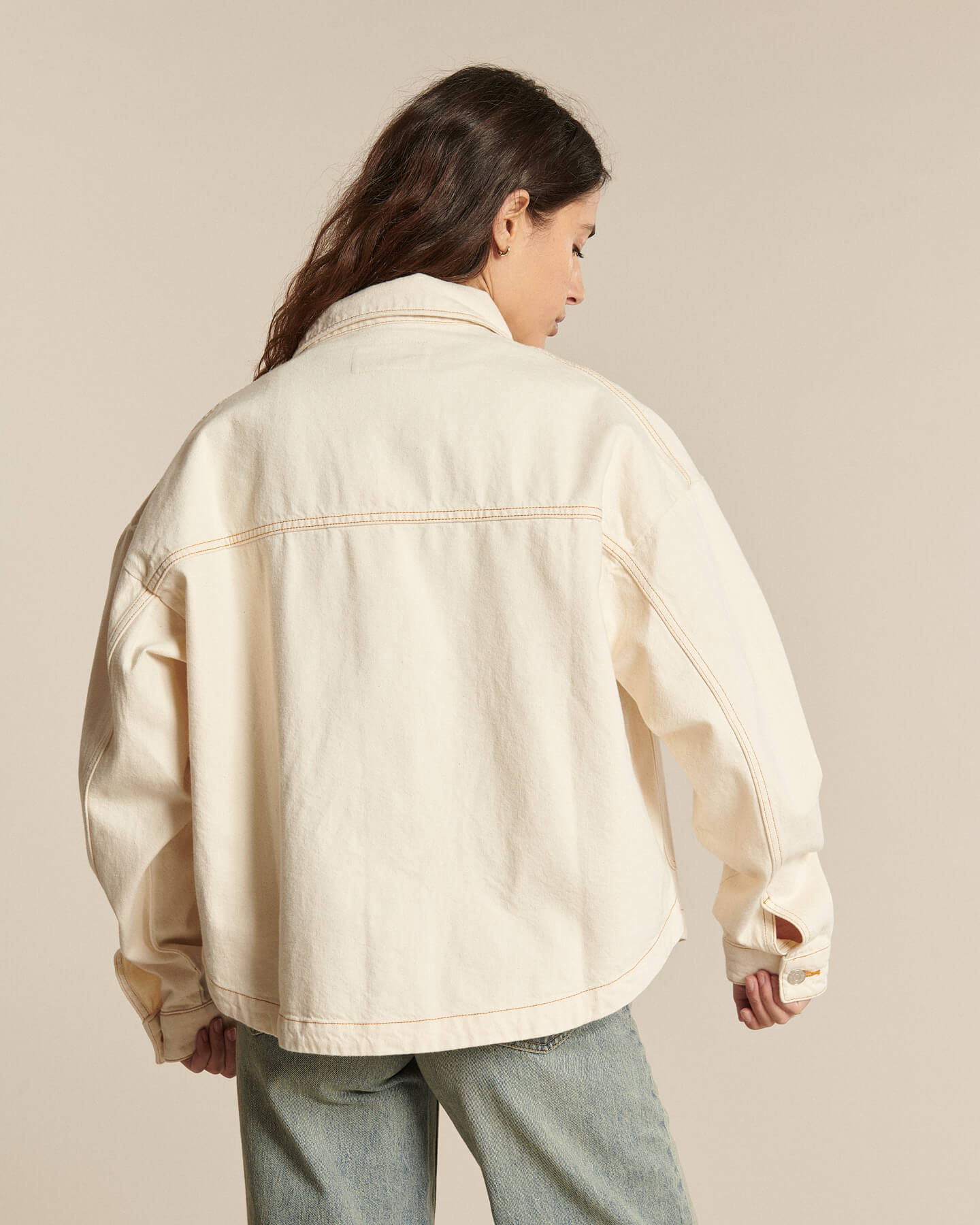 Labdip Betty Ecru WH 30 veste worker écru coton