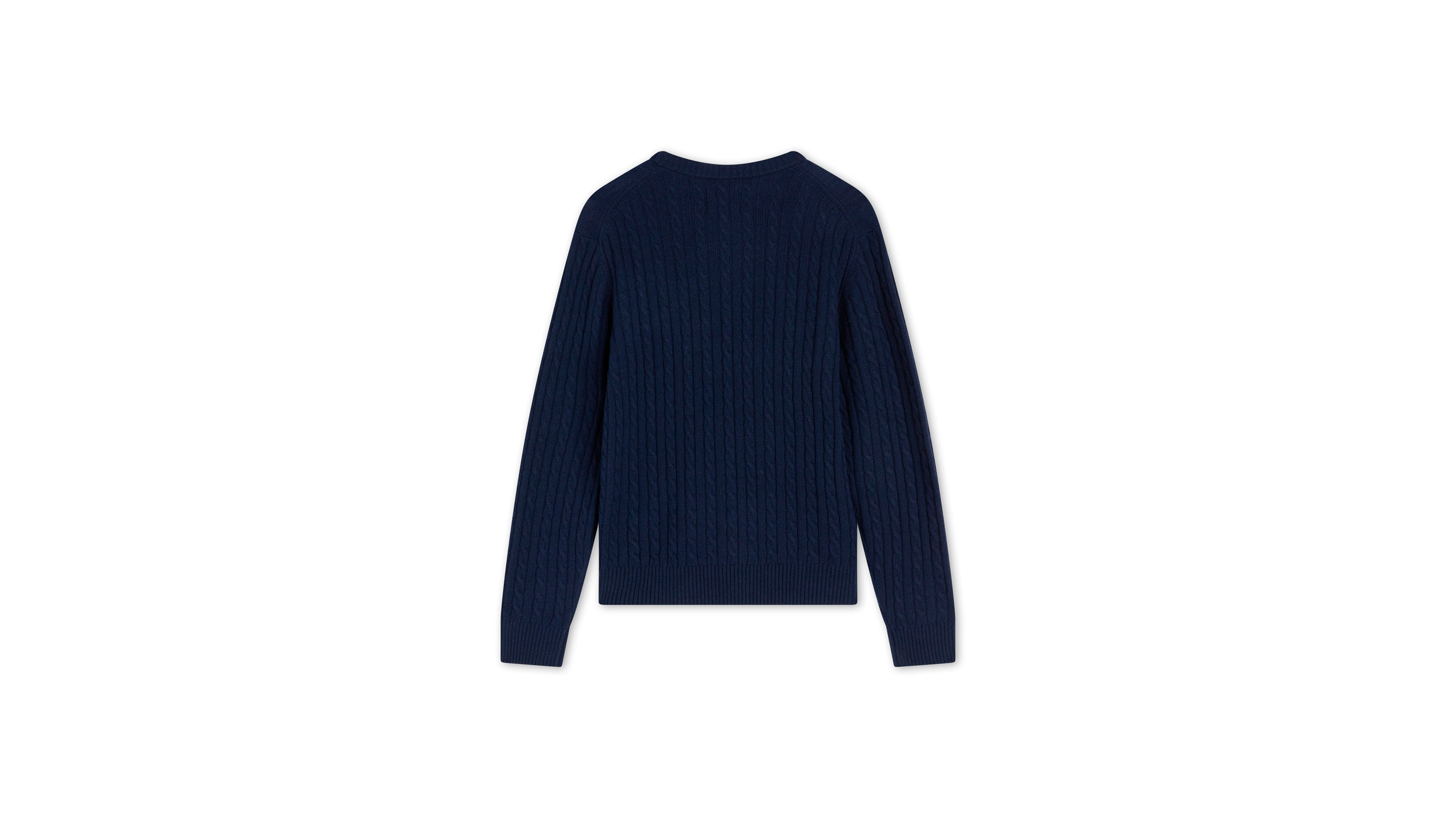 Dockers Premium pull col rond bleu Navy Blazer regular