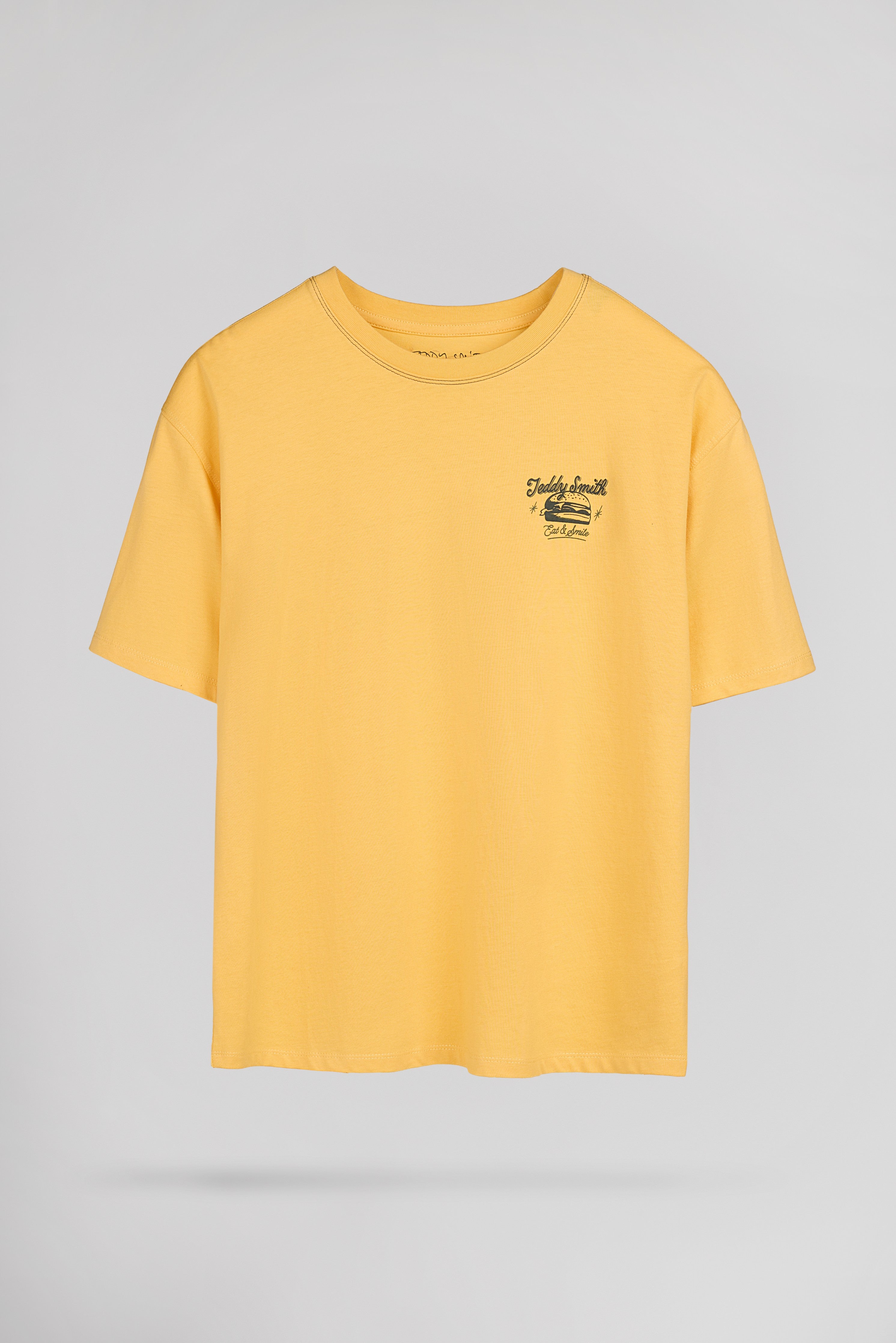 Teddy Smith T-Dinner t-shirt jaune paille garçon