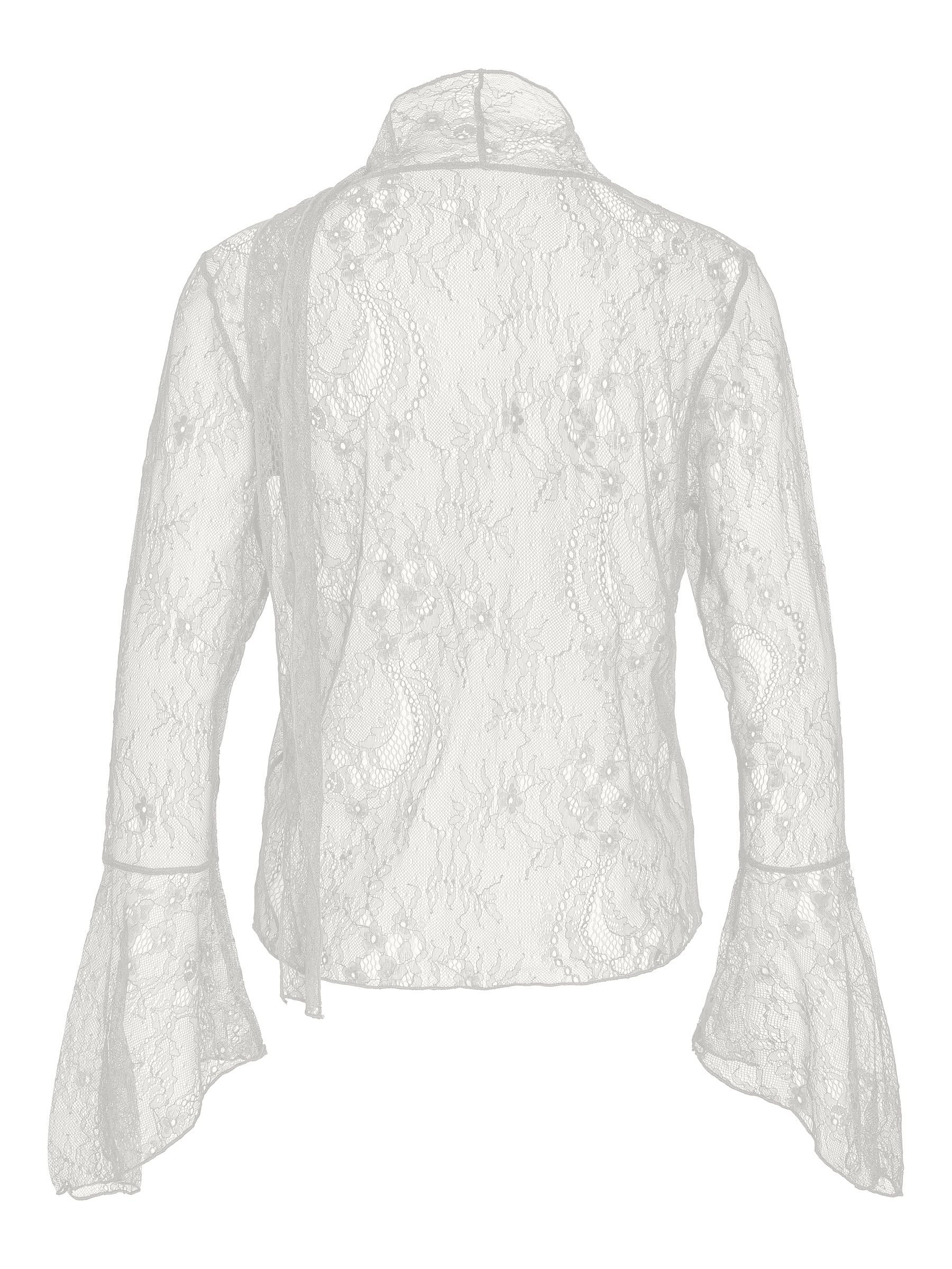 Noisy May Nmida Lace blouse dentelle col montant