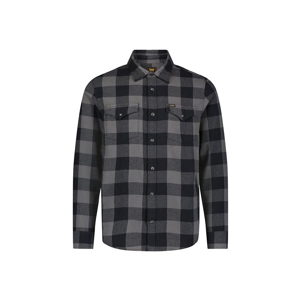 Lee Clean Western Shirt chemise homme gris coupe regular