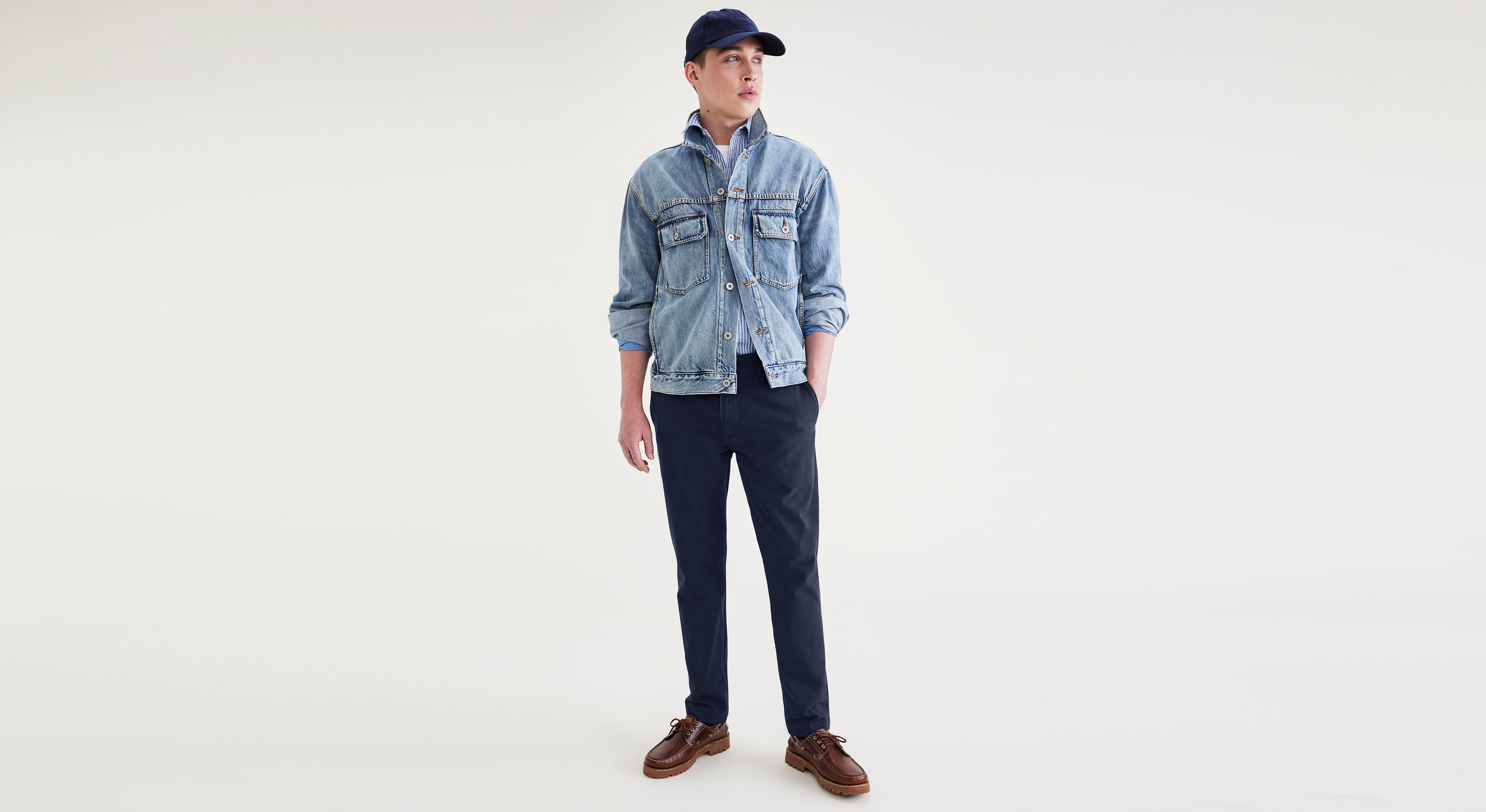 Dockers Alpha chino homme bleu slim stretch Navy Blazer