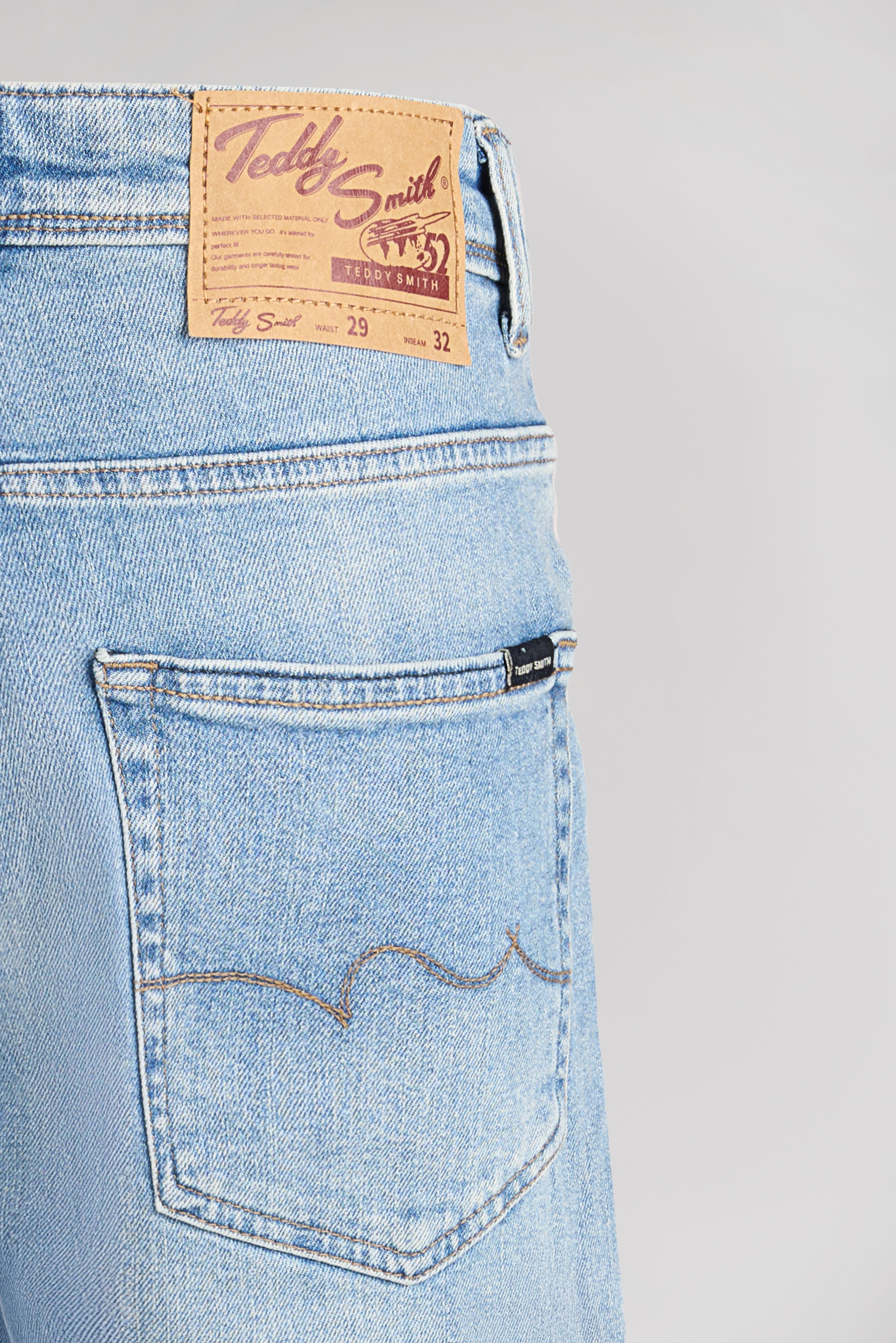 Teddy Smith REG jean droit homme indigo clair L32