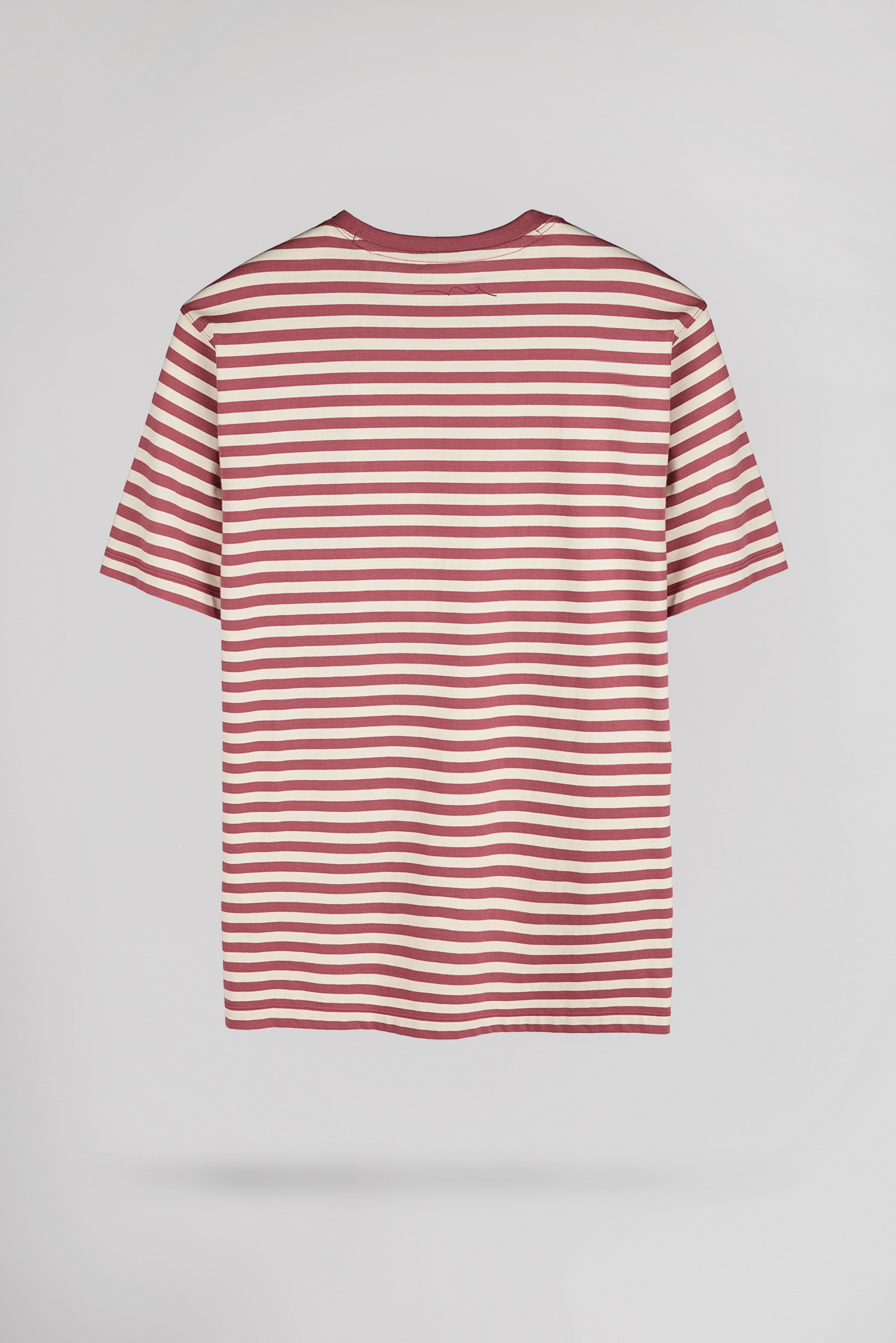 Teddy Smith T-Stry T-Shirt Framboise Foncé Rayé Ample