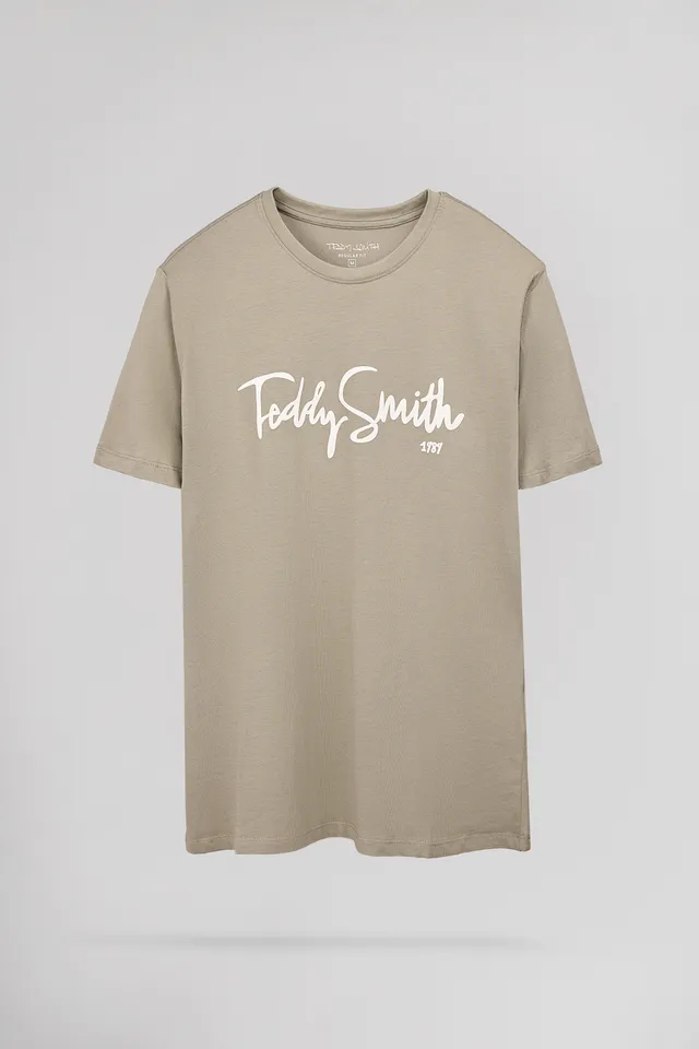 Teddy Smith T-Evry t-shirt classique Bleach Kaki taille S