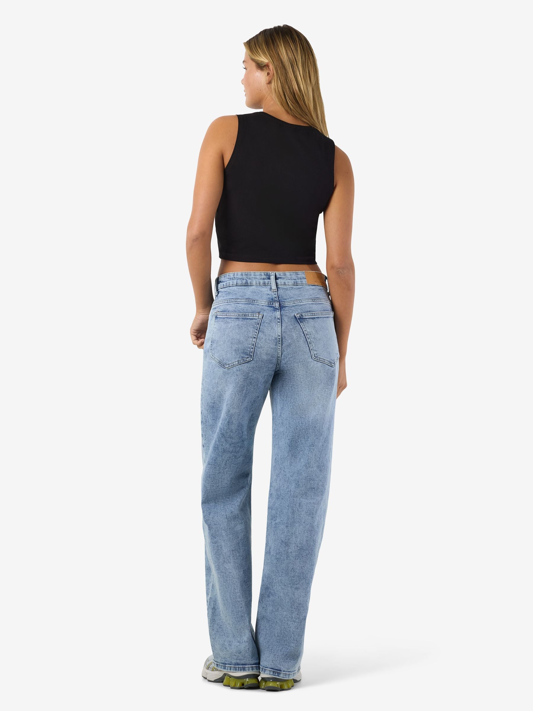 Noisy May crop top sans manches nœud coton