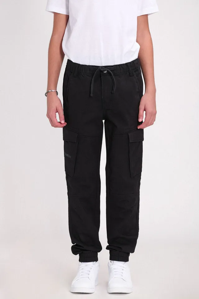 TEDDY SMITH P-MURRAY pantalon cargo garçon charbon stretch